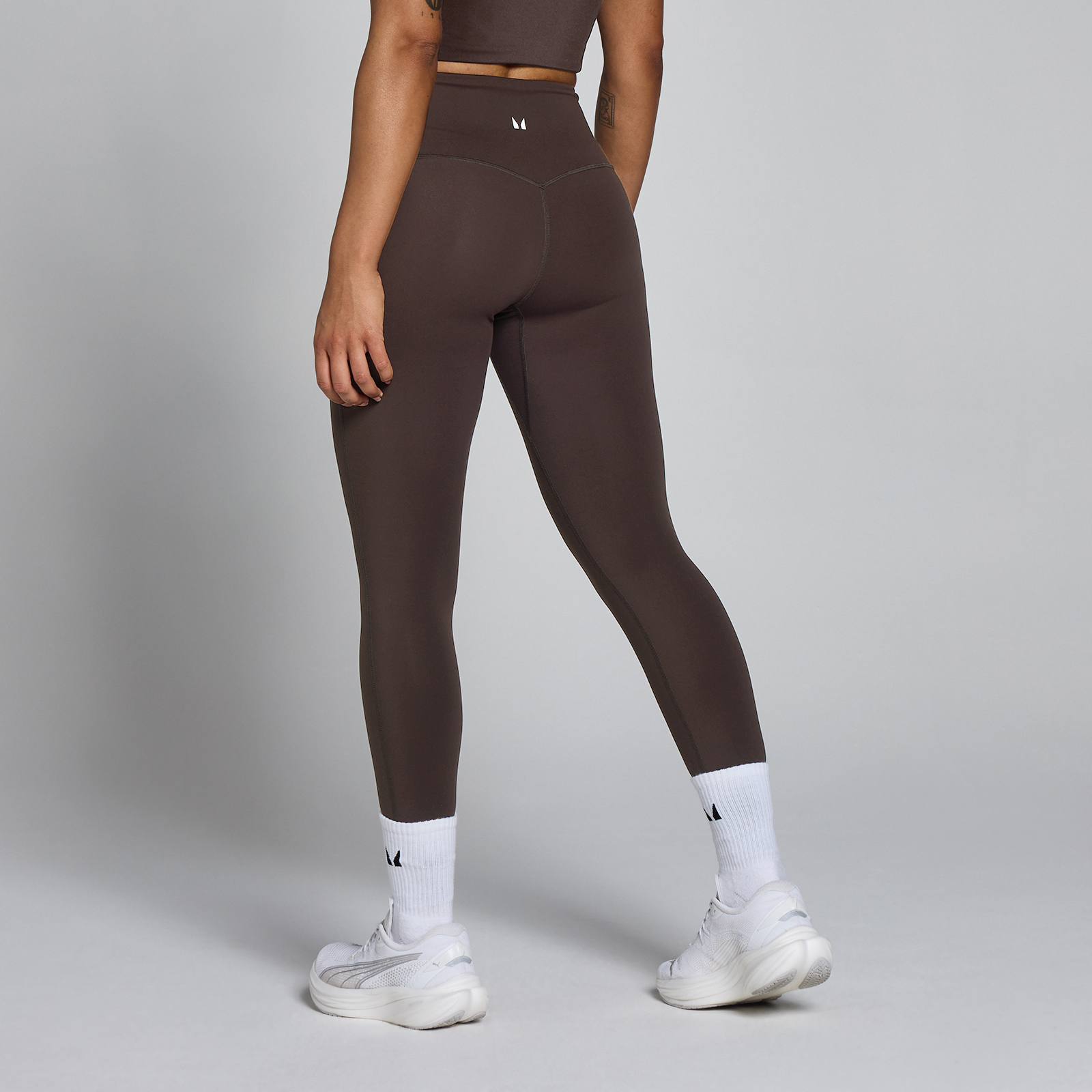 MP Damen Tempo Hoch Geschnittene Leggings - Kakao - XS