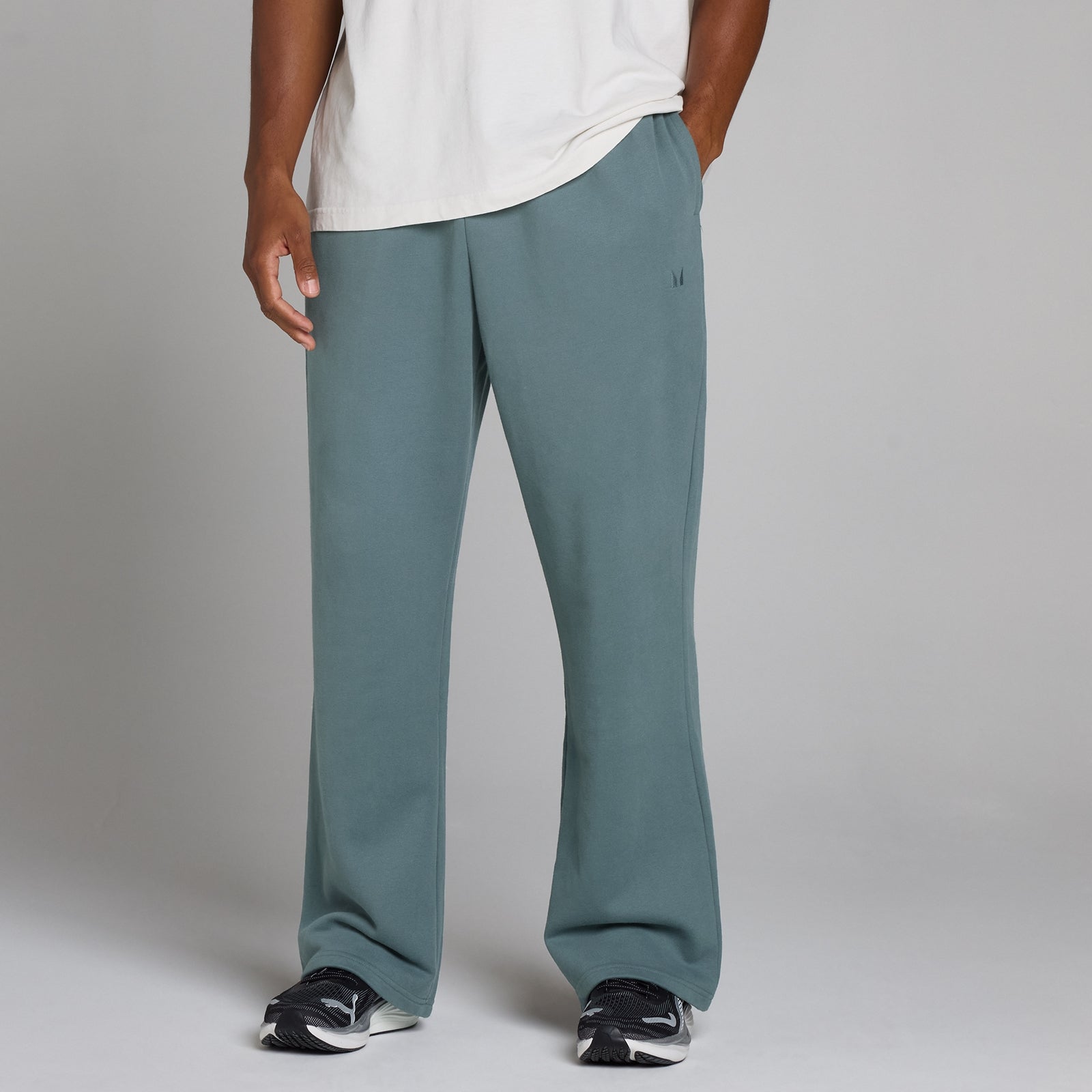 Pantaloni Jogger Picior Drept Supradimensionați - Albastru Future - XS