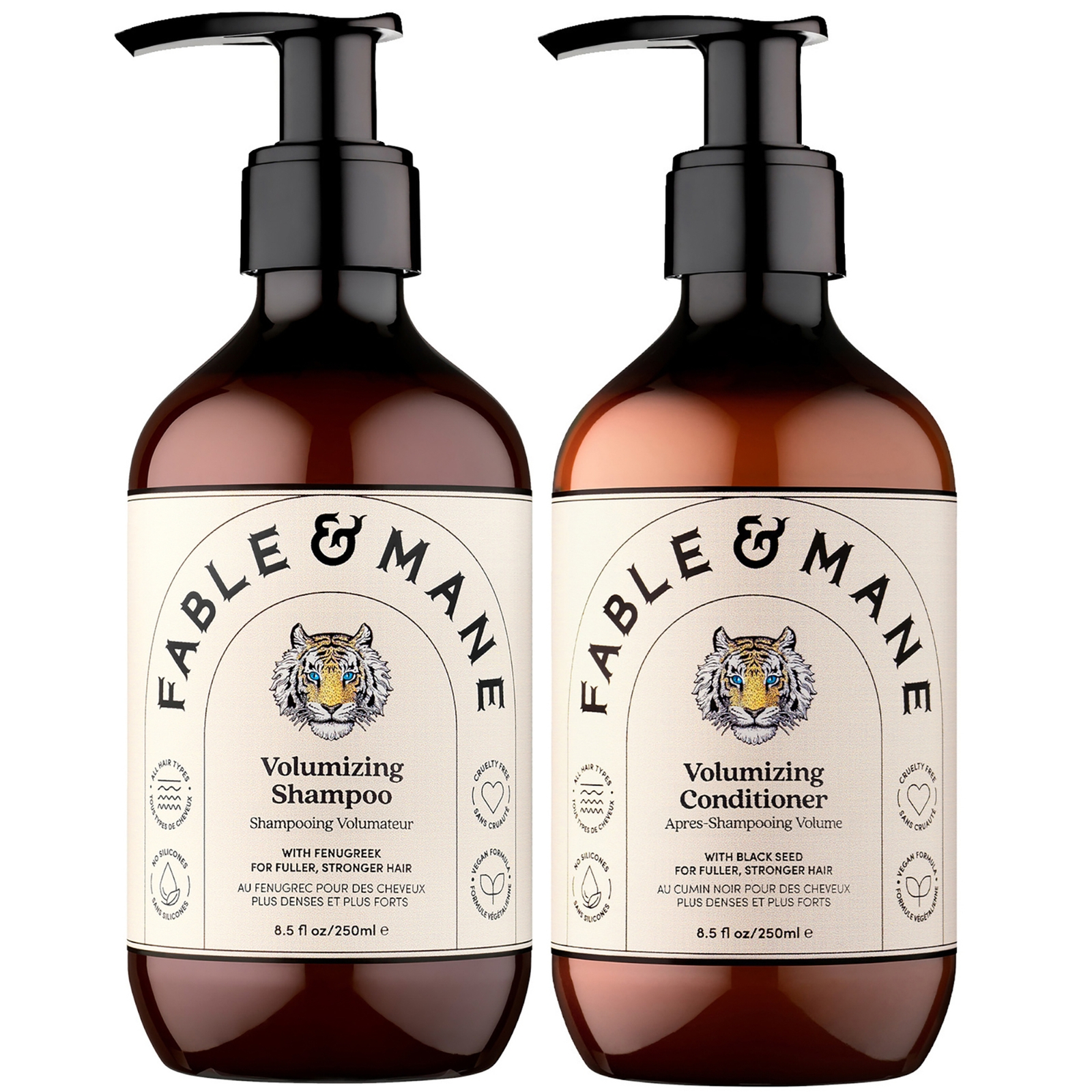 Fable & Mane Volumizing Shampoo + Conditioner Bundle 250ml (Worth £56)