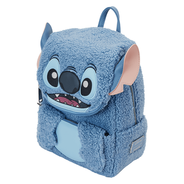 Loungefly Disney Stitch Plush Pocket Mini Backpack