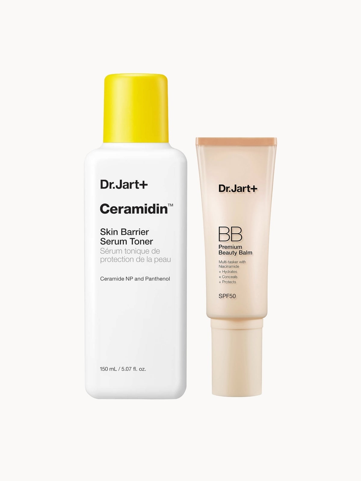 Dr. Jart+ Ceramidin™ Serum Toner and Premium BB Duo - Light Medium - Medium