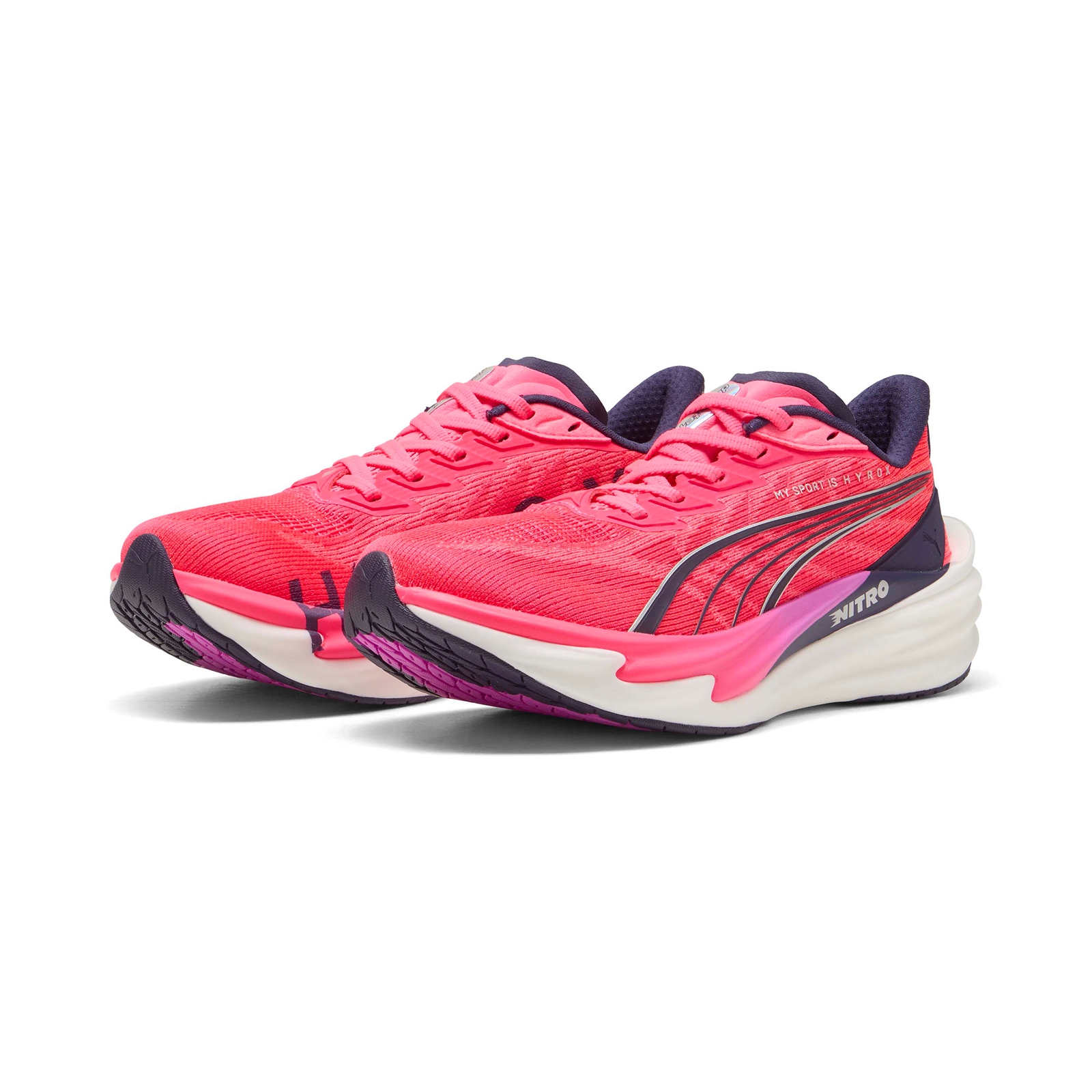 PUMA x HYROX Deviate Nitro 4 Womens - Pure Pink/White - UK 5.5