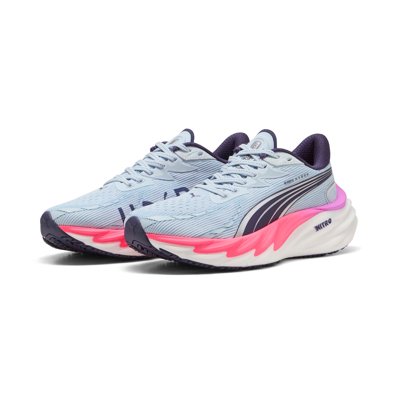 PUMA x HYROX Velocity Nitro 4 Womens - Lucite/Pure Pink/Deep Plum - UK 3.5