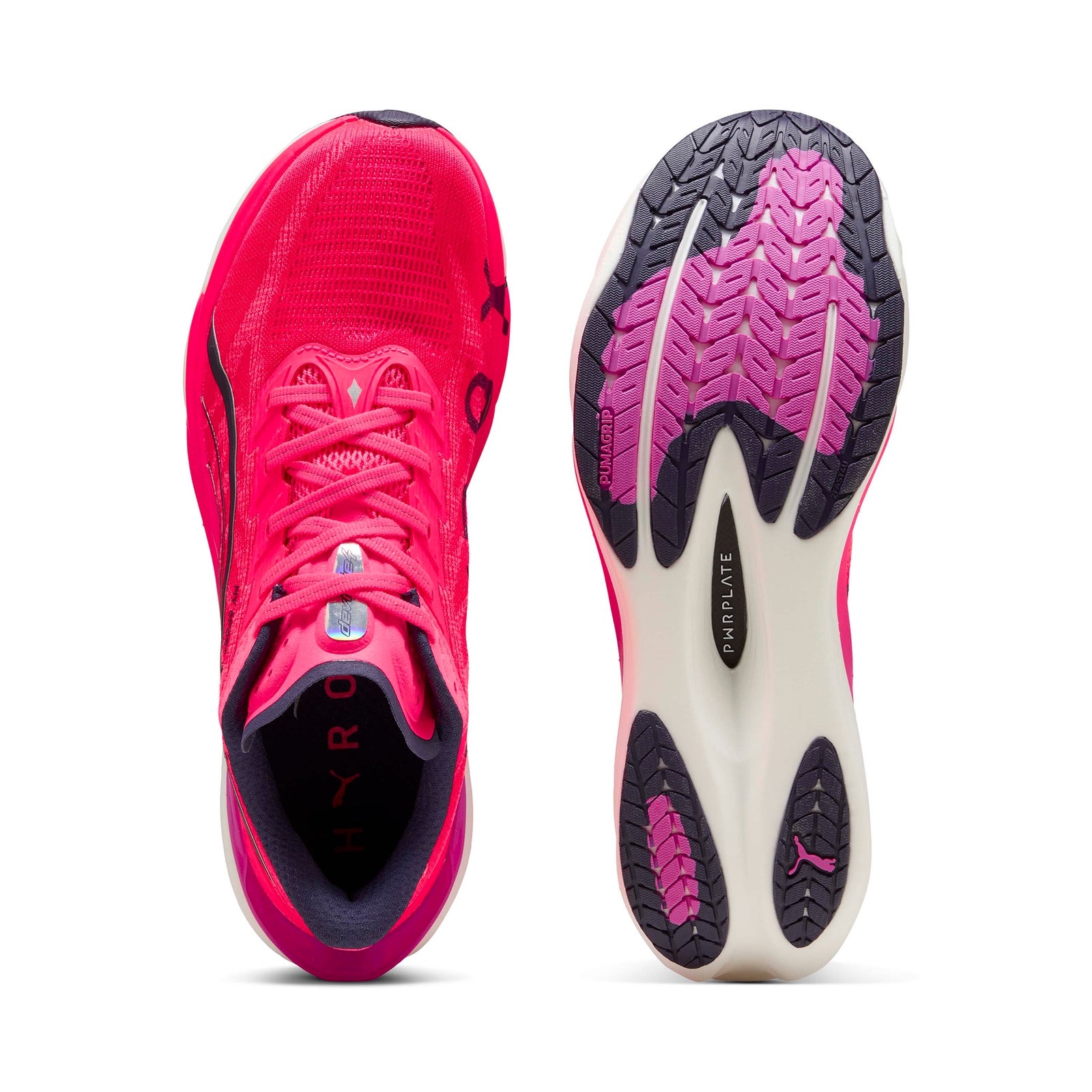 0198556376455 - PUMA x HYROX Deviate Nitro 4 Mens - White Electric Orchid Pure Pink - UK 12 0198556376455 - PUMA x HYROX Deviate Nitro 4 Mens - White Electric Orchid Pure Pink - UK 12