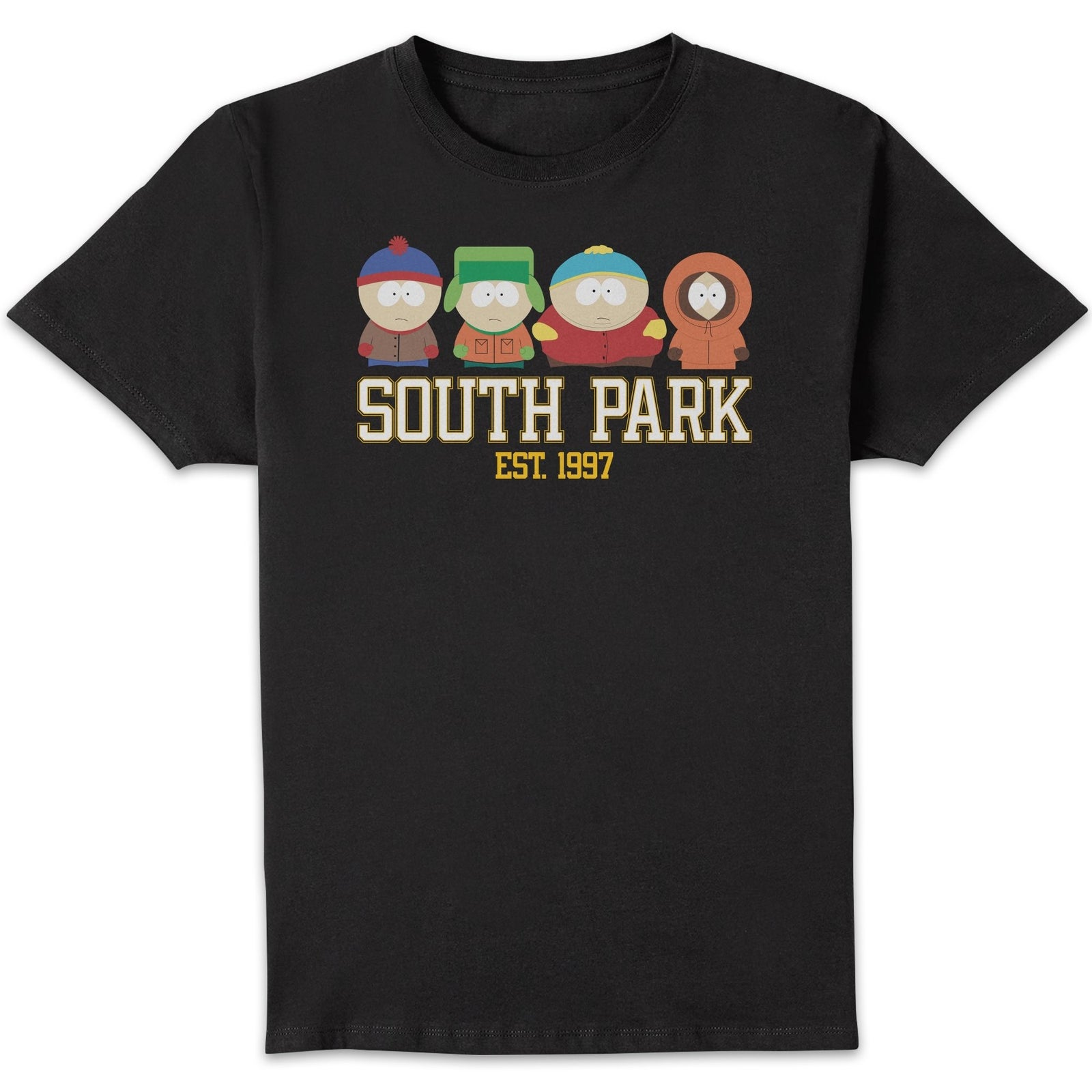 South Park Collegiate Unisexe T-shirt - Noir