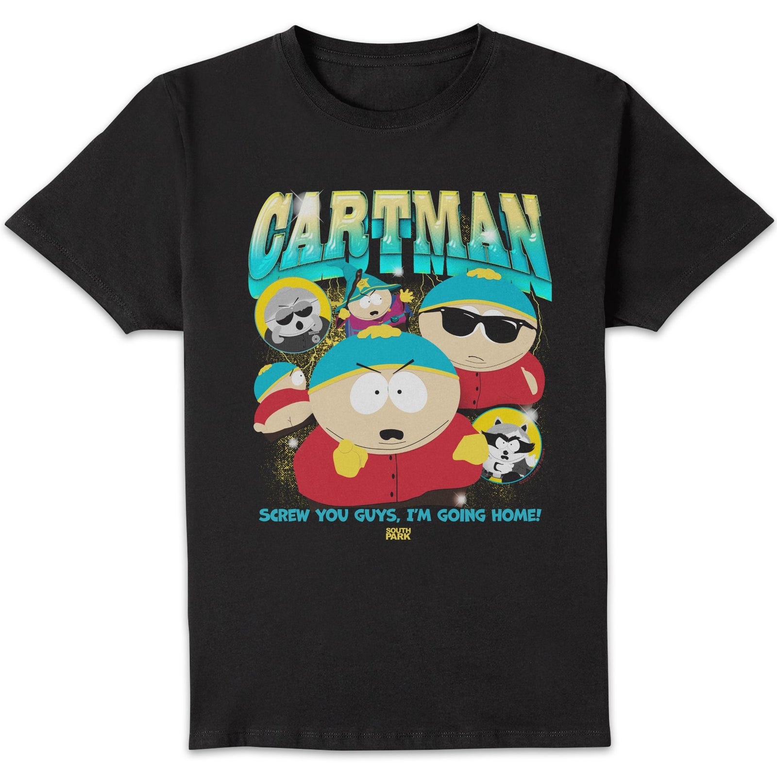 South Park Cartman Bootleg Unisex T-Shirt - Black - 5XL