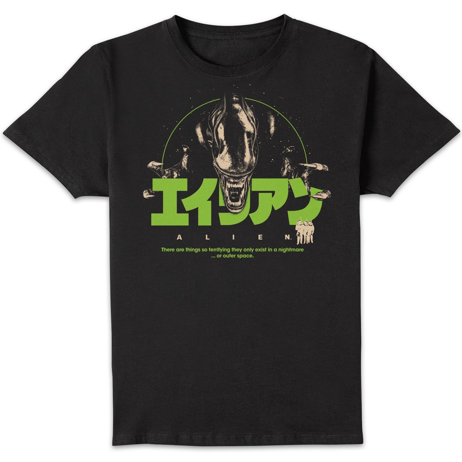 Alien Space Nightmare Unisex T-Shirt - Black - 5XL