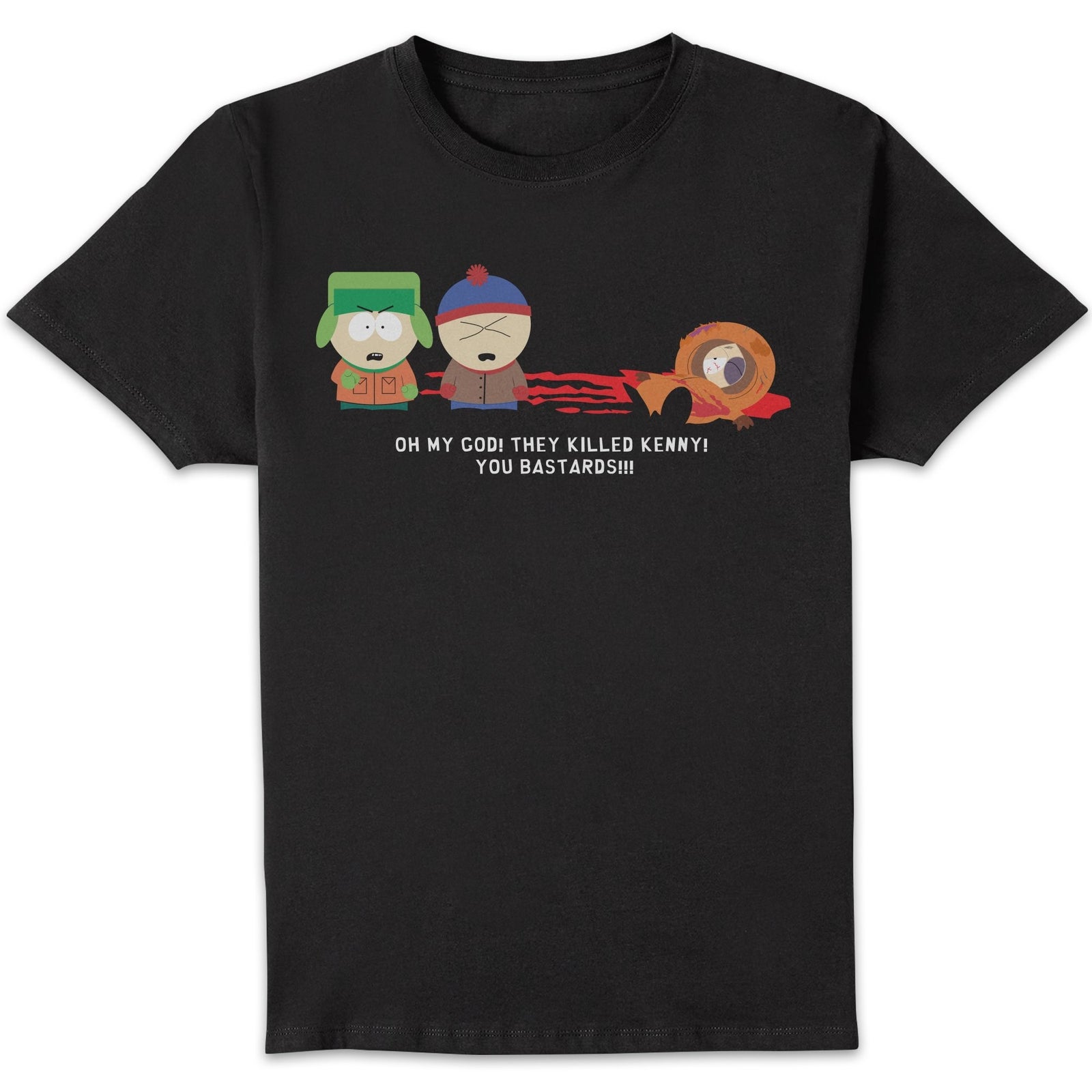South Park Oh My God They Killed Kenny! You Bastard! Unisexe T-shirt - Noir