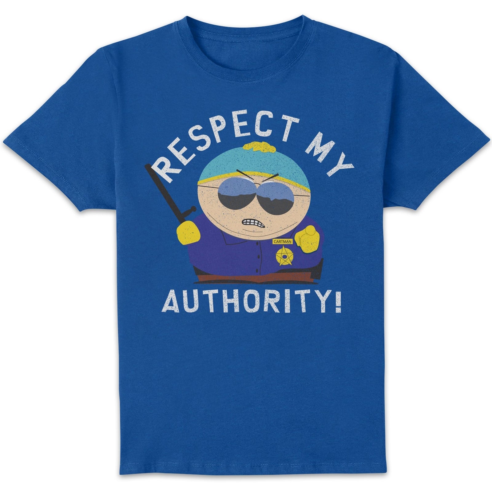 South Park Respect My Authority! Unisex T-Shirt - Blue - L