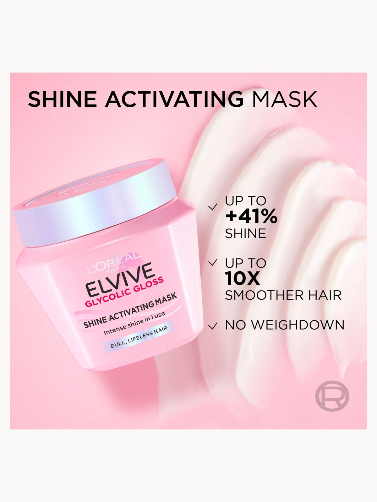 L'Oréal Paris Elvive Glycolic Gloss Core Diamond Mask 300ml 3