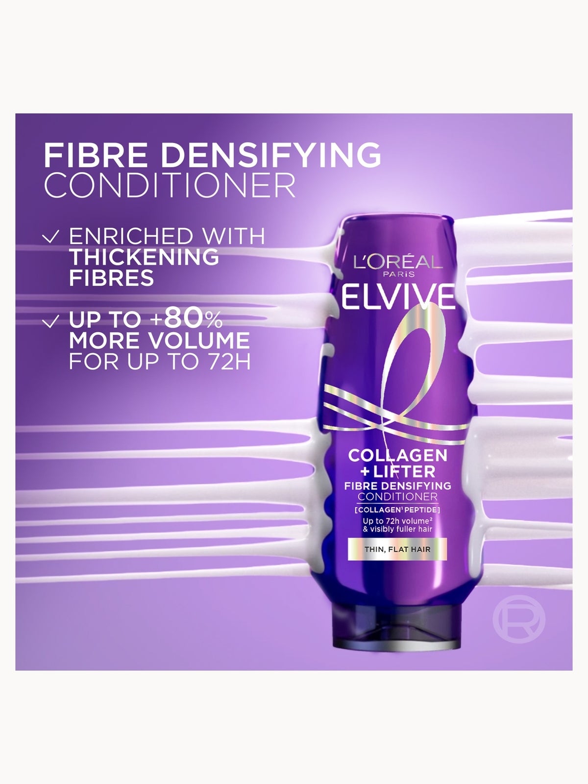 L’Oréal Paris Elvive Collagen + Lifter Fibre Densifying Conditioner 400ml 3