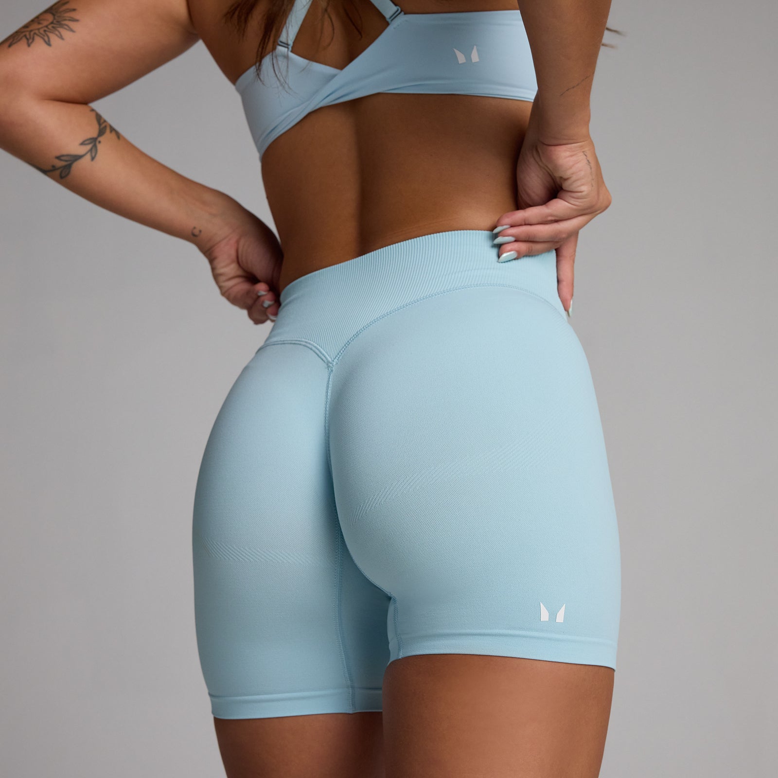 Short MP donna Tempo senza cuciture - Azzurro - L