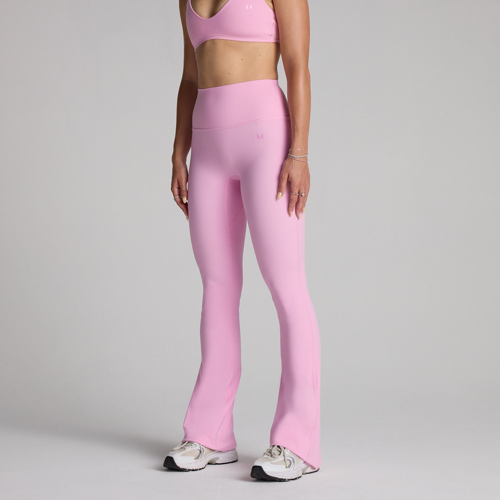  Women's Pink Mp Tempo Flared Leggings - Cosmo - Xl