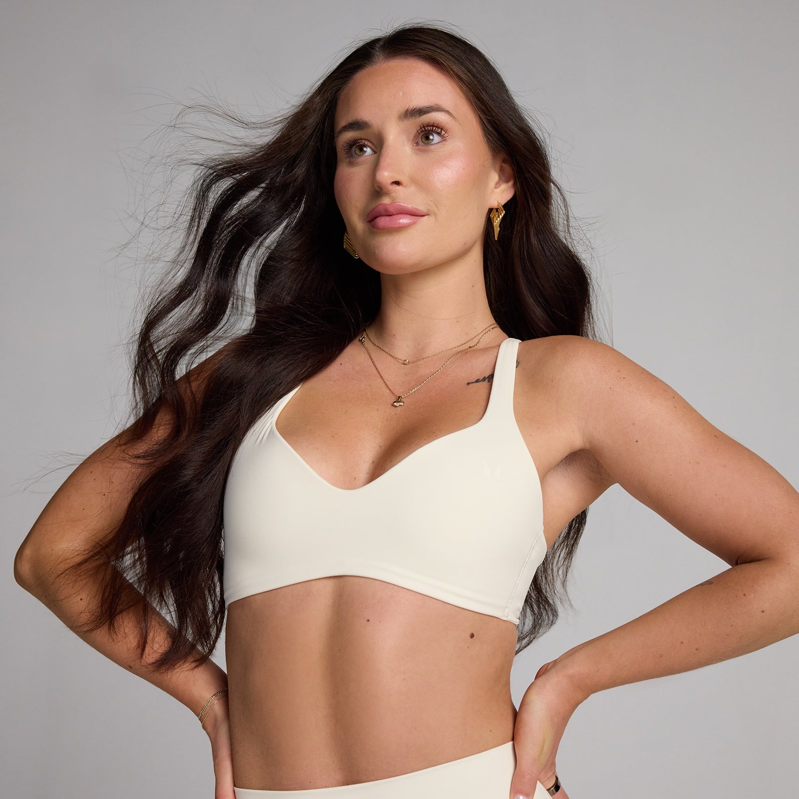 Reggiseno sportivo MP donna Tempo con schiena intrecciata - Cocco - XXL