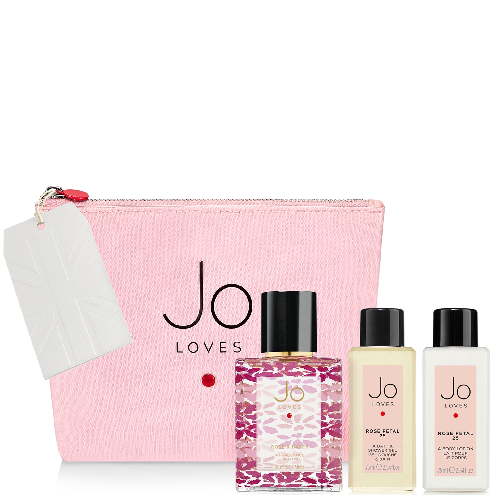 Jo Loves Rose A Luxury Travel Bag 2x75ml + 50ml