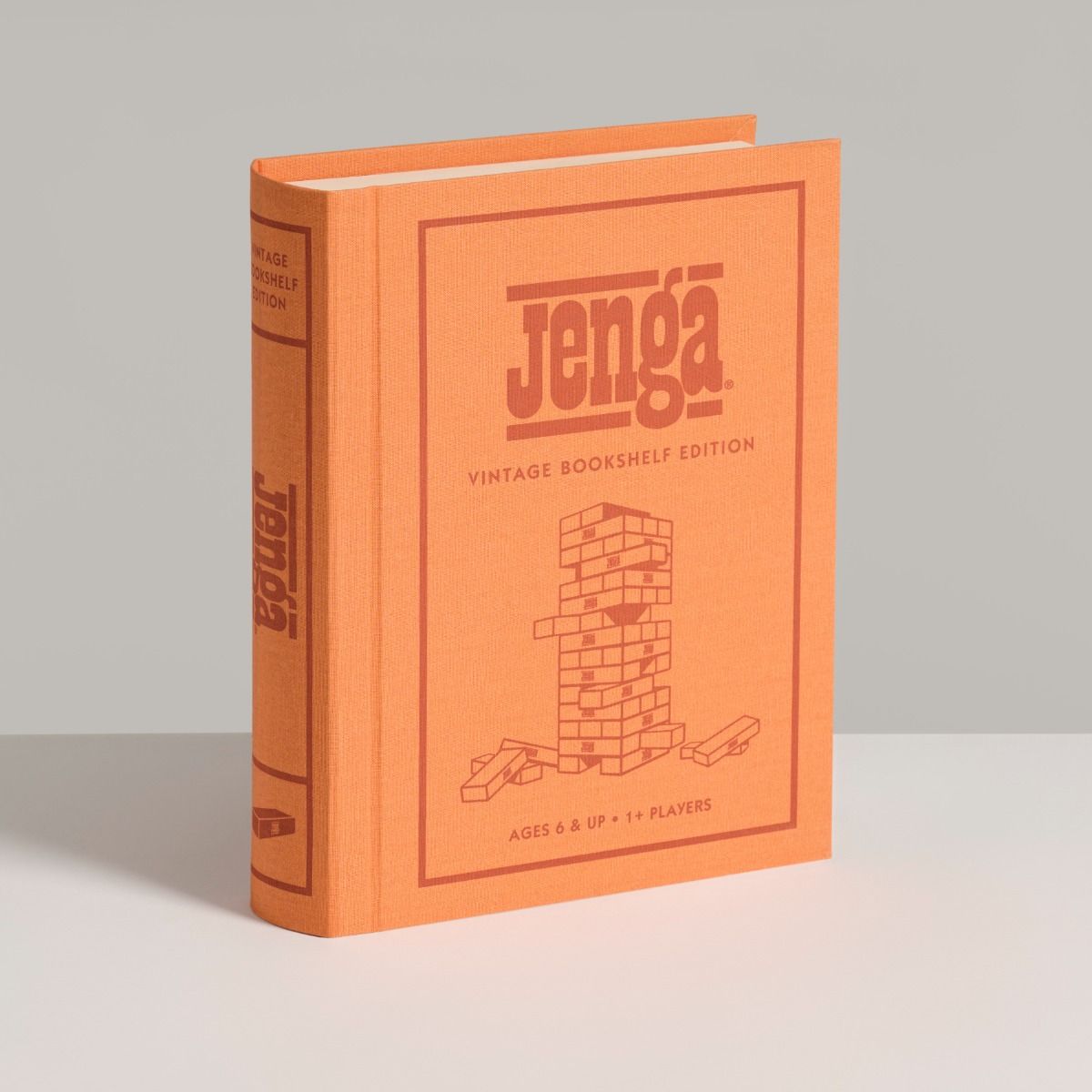 WS Game Company Jenga Vintage Bookshelf Edition Board Game