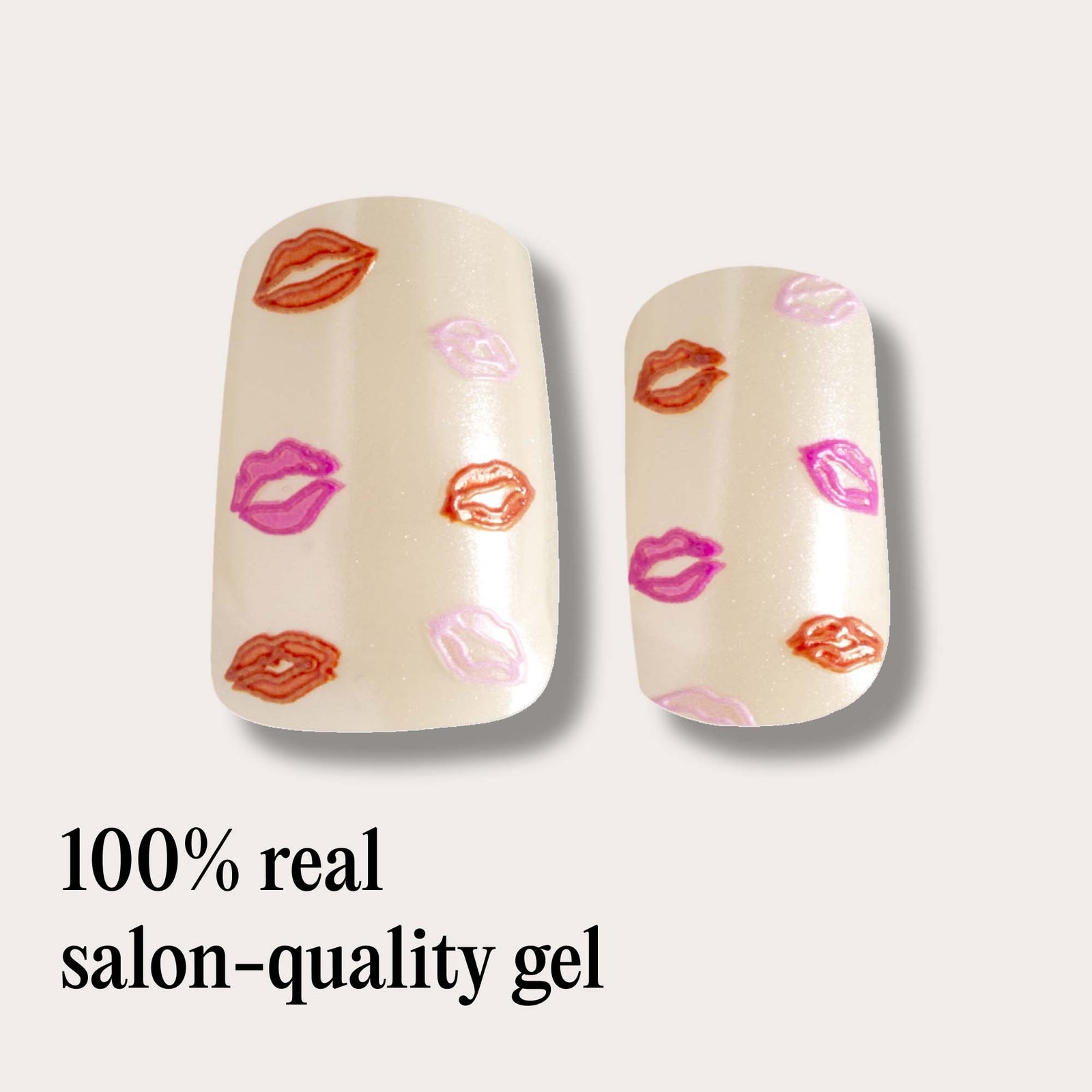 Mylee Gel Nail Wraps Pucker Up 2
