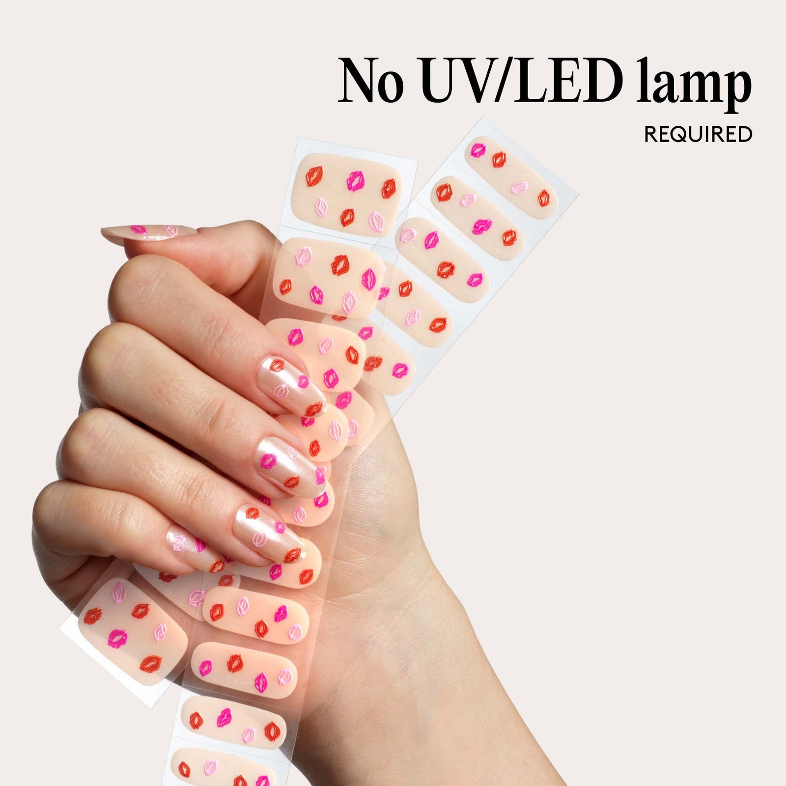 Mylee Gel Nail Wraps Pucker Up 4
