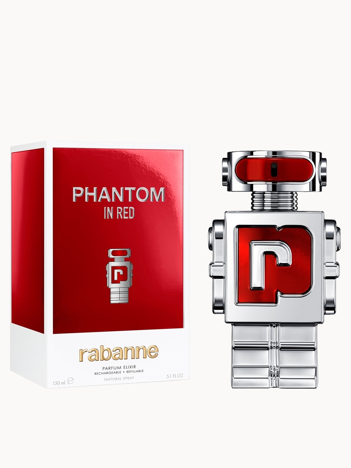 Rabanne Phantom In Red Parfum Elixir Refillable 150ml 2