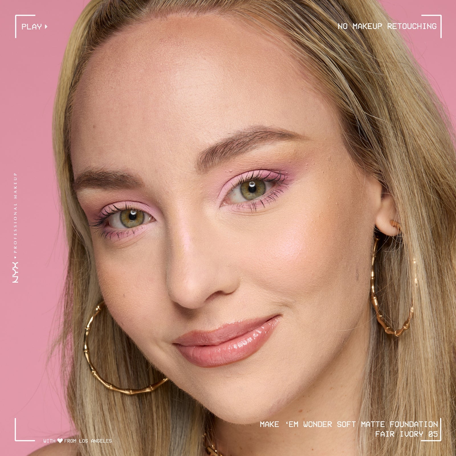 NYX Professional Makeup Make 'EM Wonder, 24H Soft Matte Foundation (Various Shades) - Fair Ivory 3