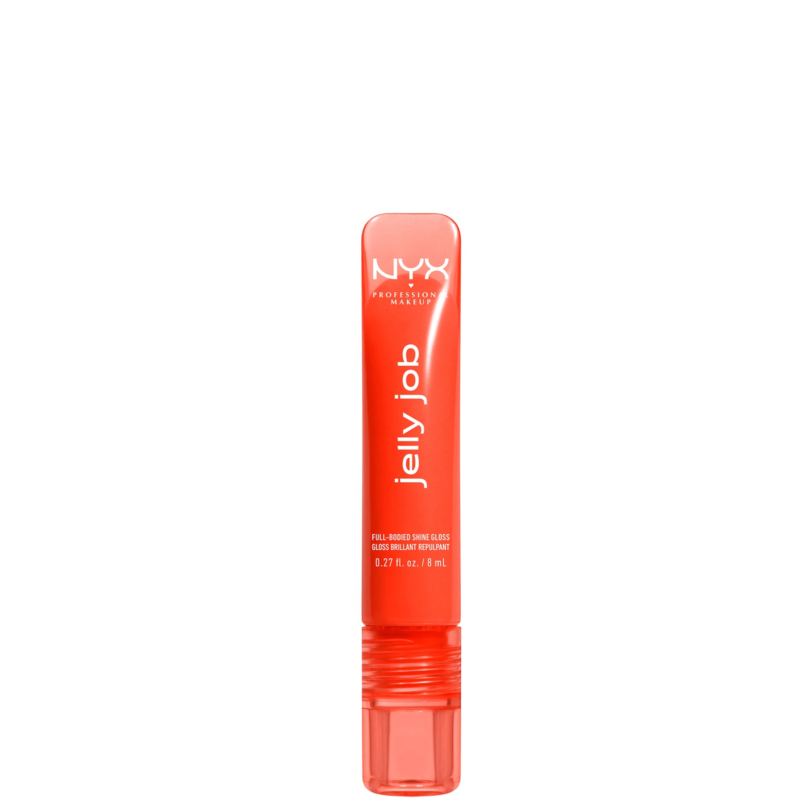 NYX Professional Makeup Jelly Job, Full-Bodied Shine Gloss, Lip-Smoothing Shine (Various Shades) - 13 Orange Ya Jelly?