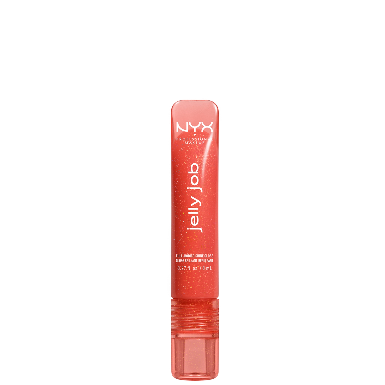 NYX Professional Makeup Jelly Job, Full-Bodied Shine Gloss, Lip-Smoothing Shine (Various Shades) - 12 Jelly Squeeze