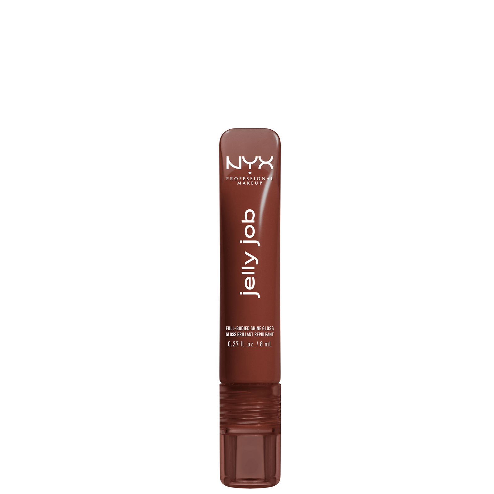 NYX Professional Makeup Jelly Job, Full-Bodied Shine Gloss, Lip-Smoothing Shine (Various Shades) - 16 Jellybean