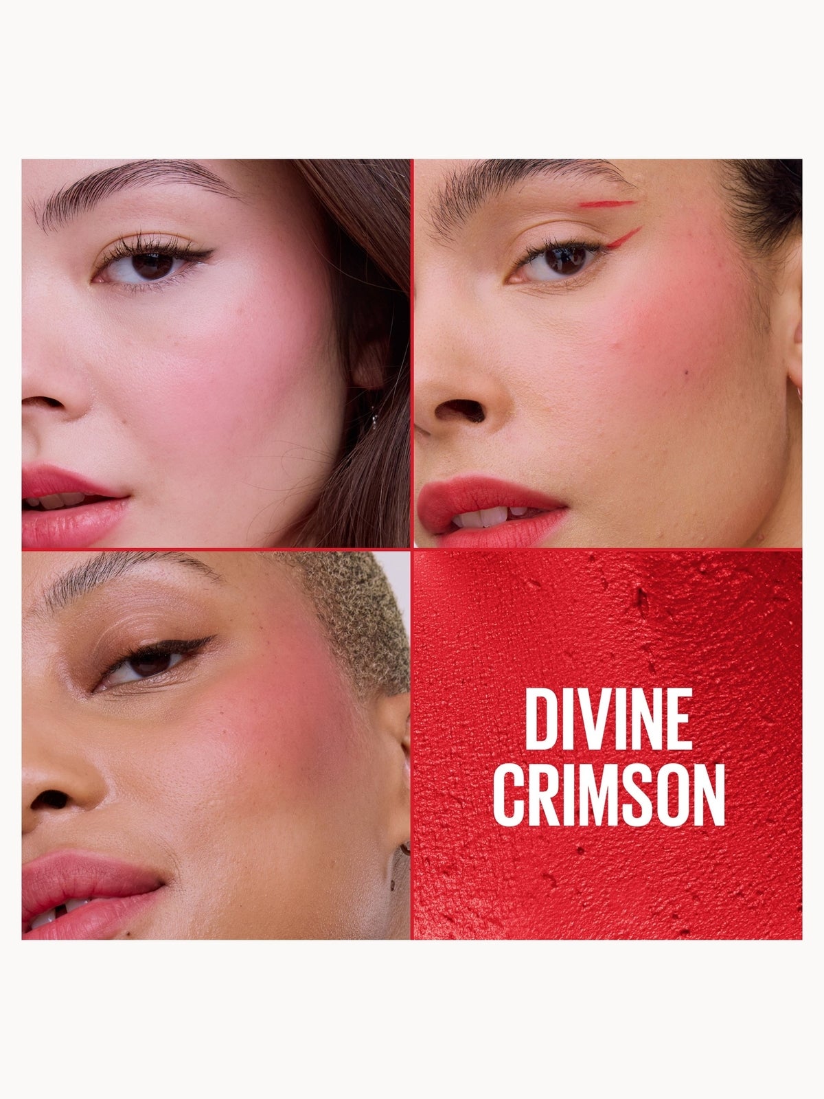 Maybelline New York Cloudtopia Blush Cheek & Lip Mousse Up to 14H Cheek Colour (Various Shades) - 3 Divine Crimson 4
