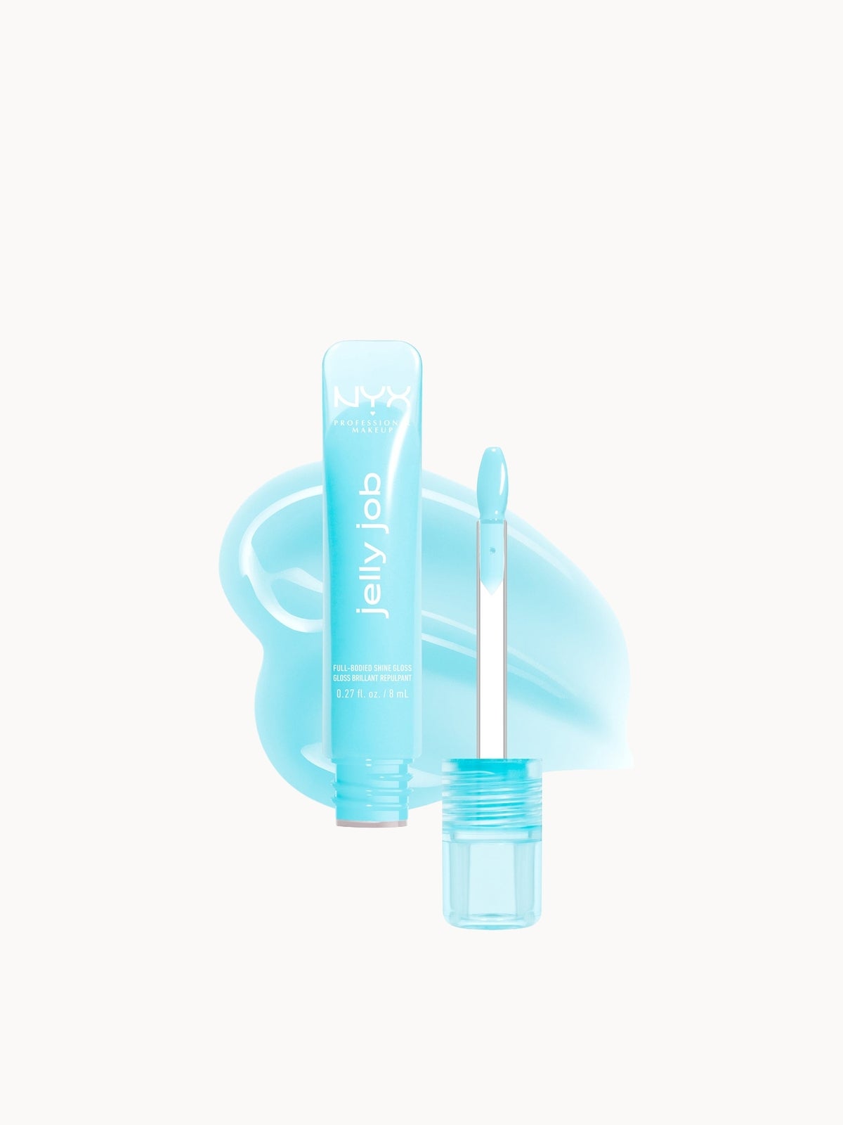 NYX Professional Makeup Jelly Job, Full-Bodied Shine Gloss, Lip-Smoothing Shine (Various Shades) - 2 Jelly Frost 2