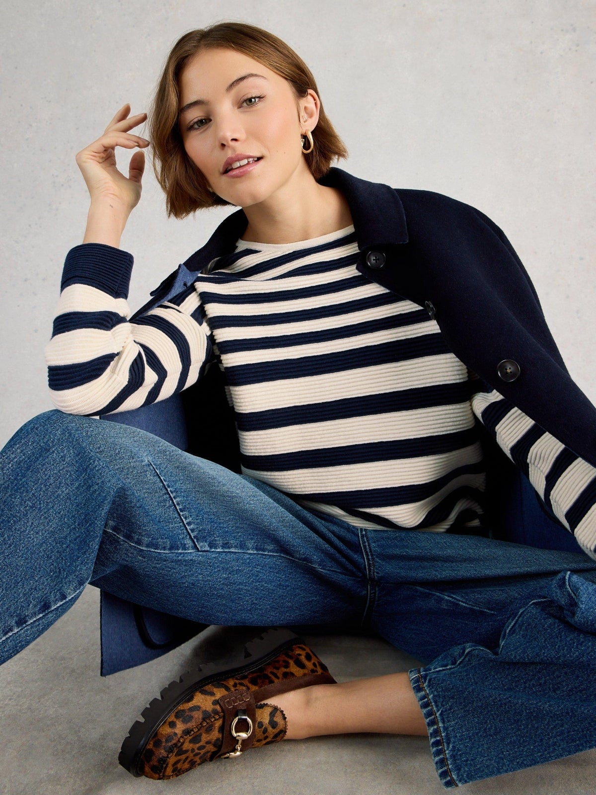 Gestreifter Pullover Jana - 42
