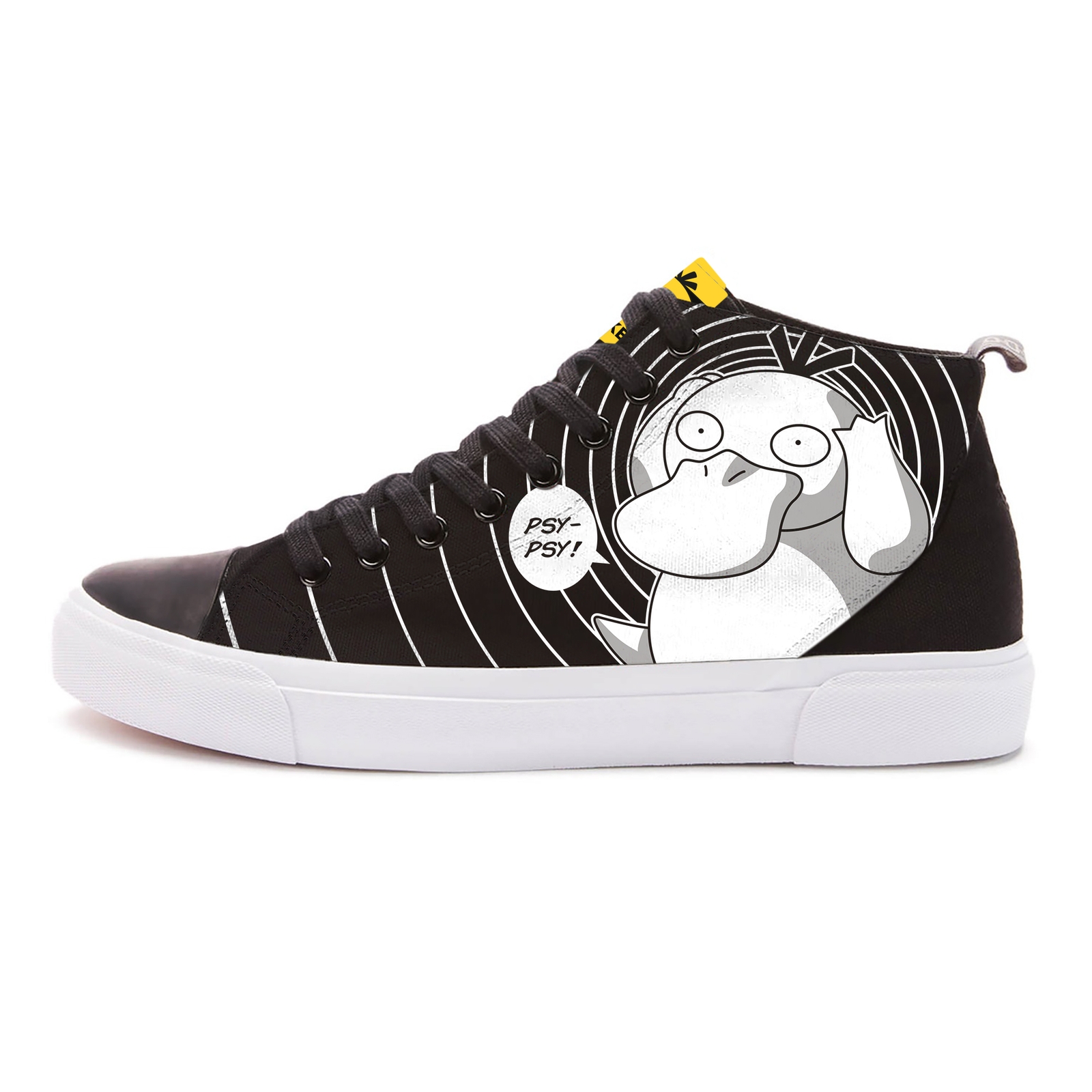 Pokémon Psy-Ay-Ay High Top - Black / White - UK 9 / EU 43 / US Men's 9.5 / US Women's 11