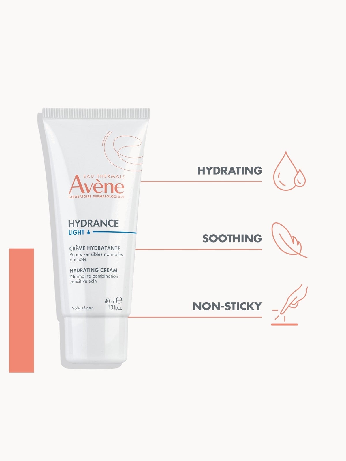 Avène Hydrance Light Hydrating Cream for Dehydrated Skin 40ml 3