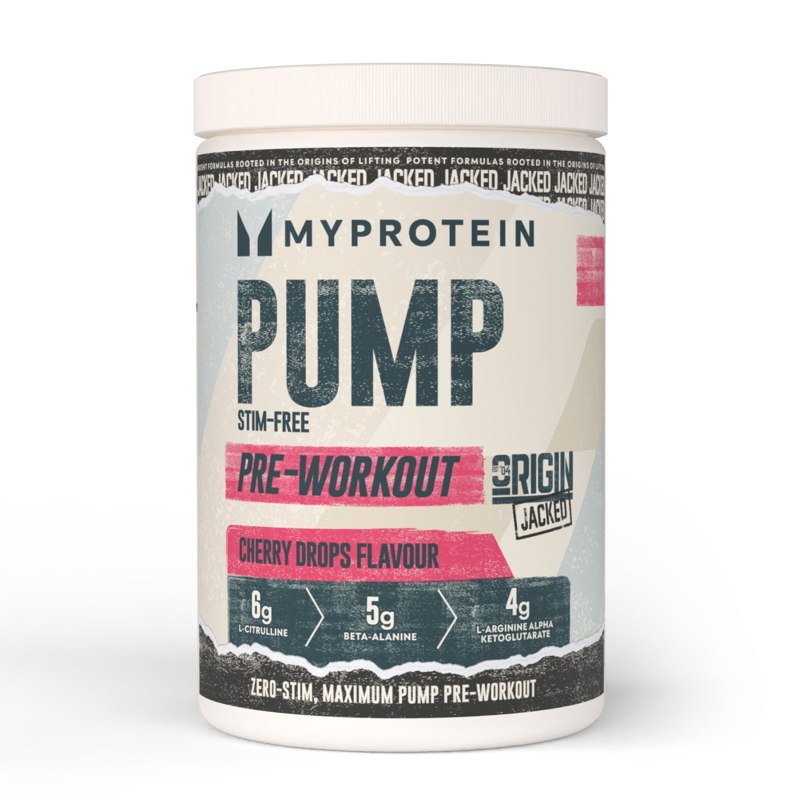 MyProtein Origin Jacked Pump - 25 Servings - 625g - Cherry Drops