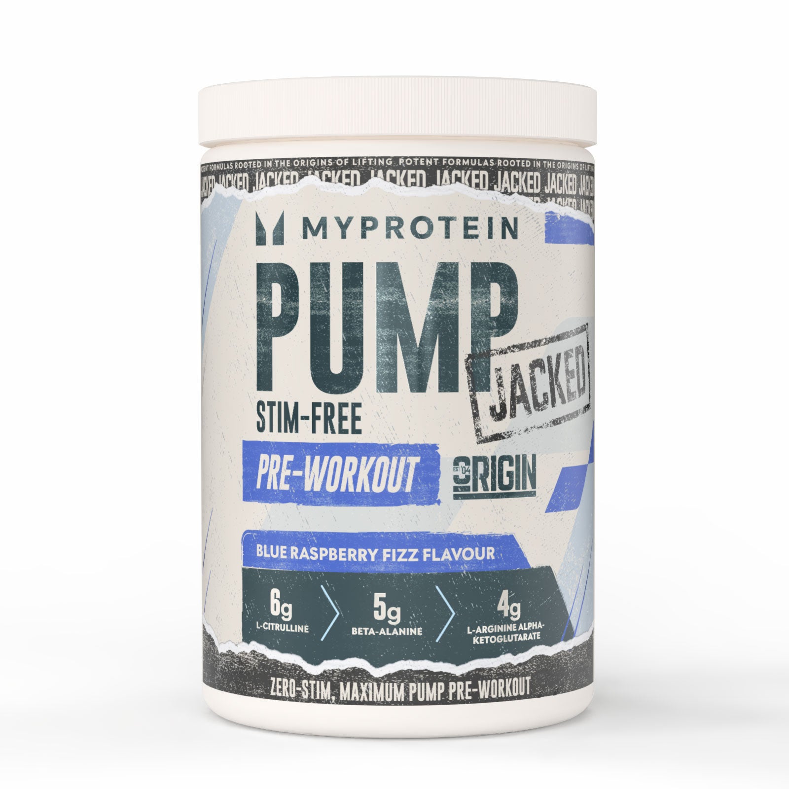 Origin Jacked Pump - 625G - 25Portionen - Blue Raspberry Fizz