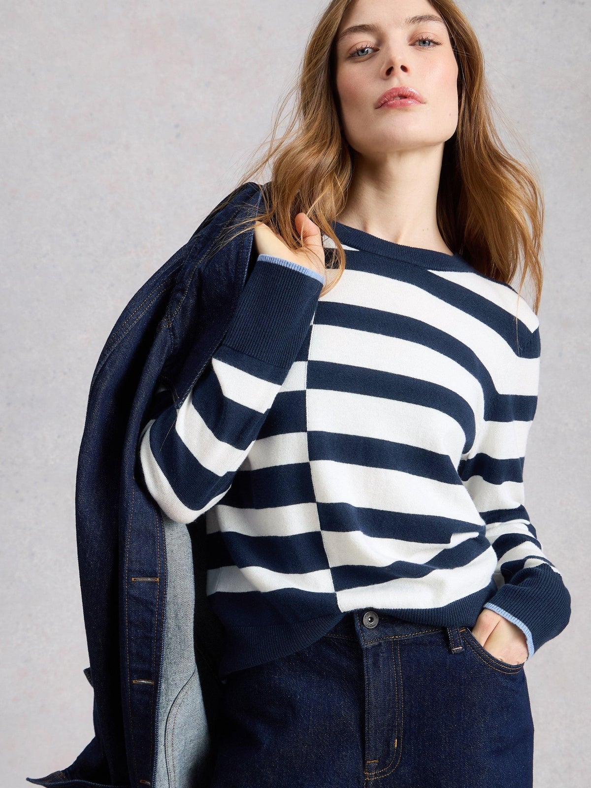 Gestreifter Pullover Katie - 42