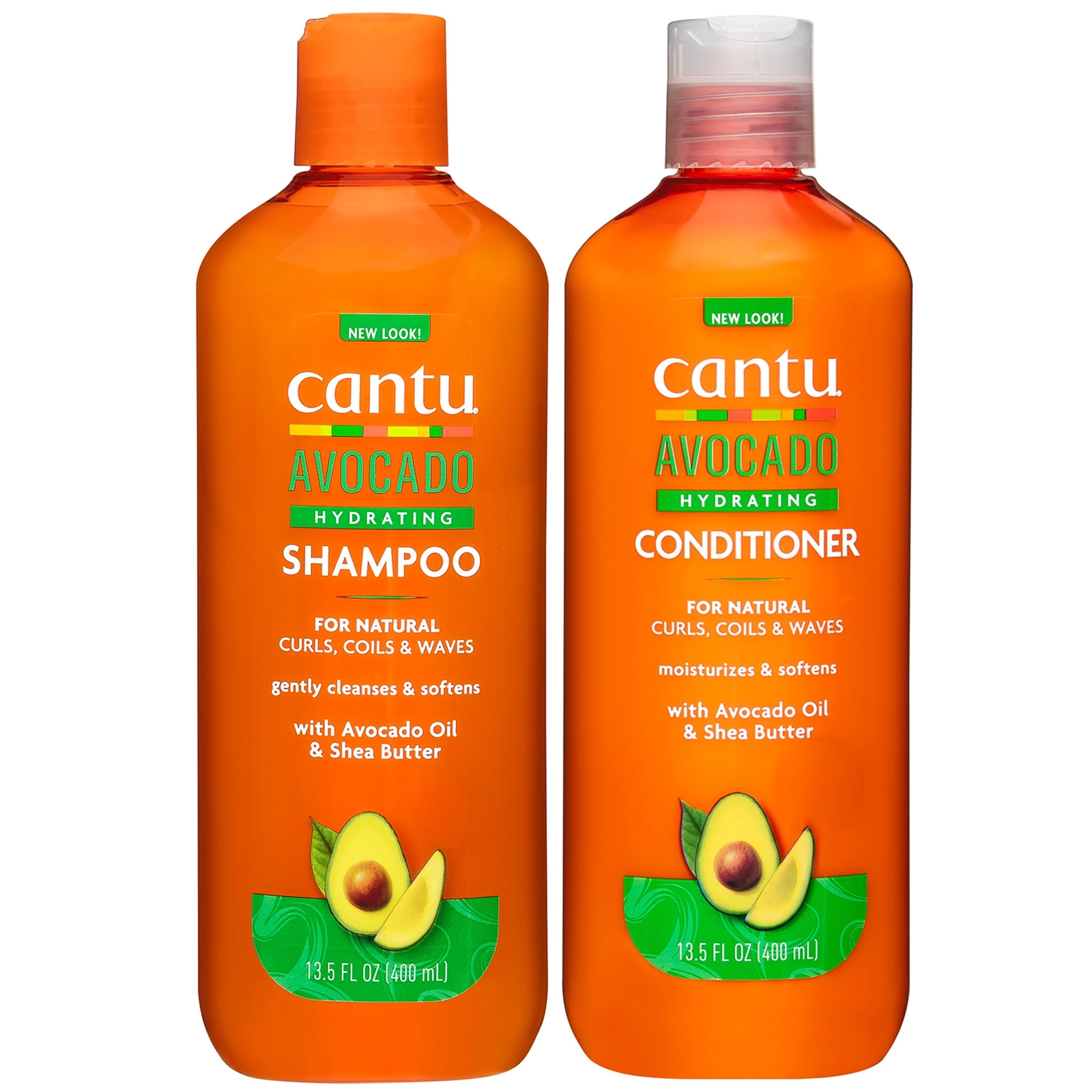 Cantu Avocado Hydrating Shampoo 400ml & Conditioner 400ml Duo In Orange