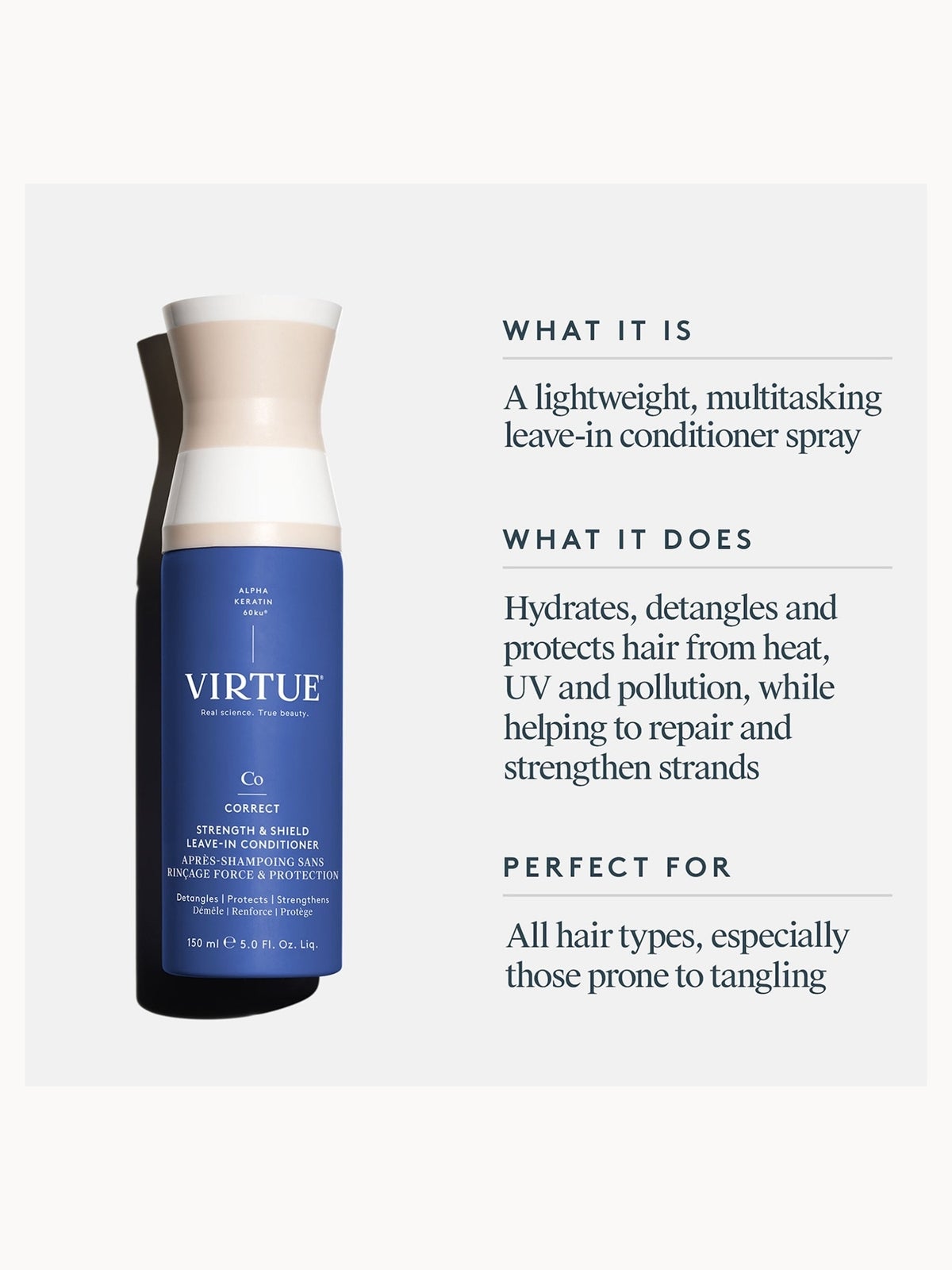 VIRTUE Strength & Shield Leave-in Conditioner 150ml 2