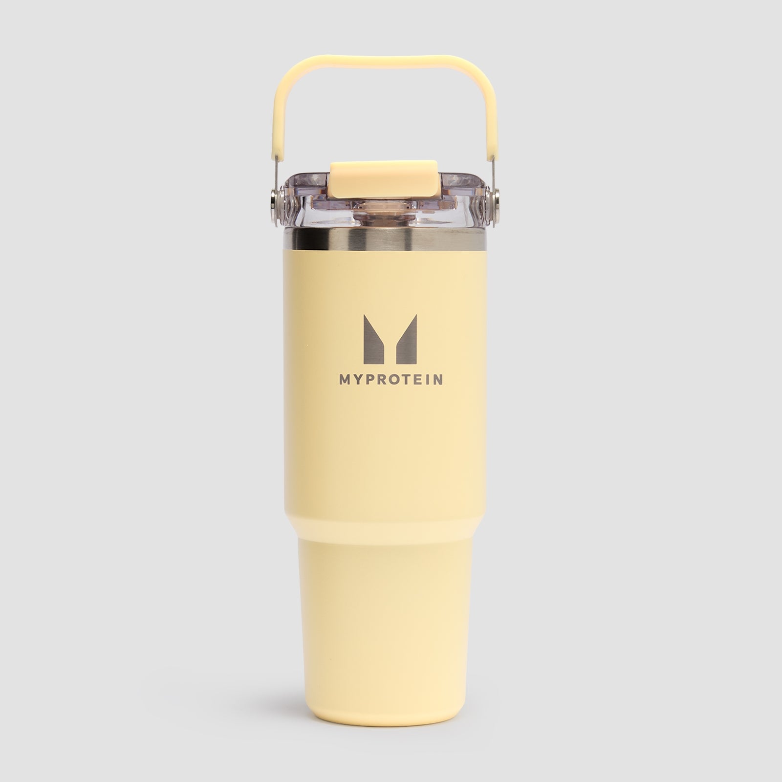 Garrafa de Palha com Pega de Metal Reciclado Myprotein 900ml - Manteiga