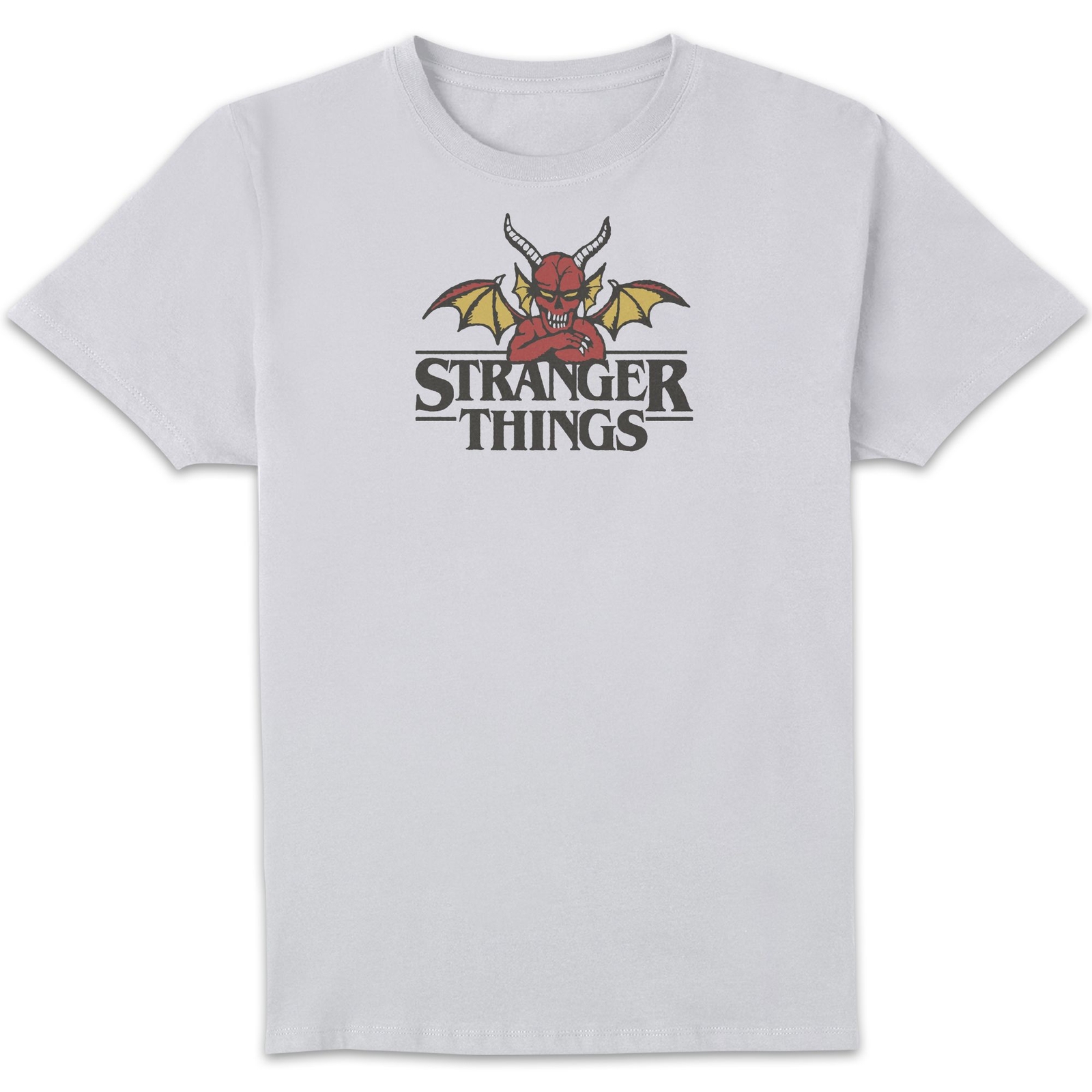 Stranger Things Hellfire Devil Unisex T-Shirt - White - XS