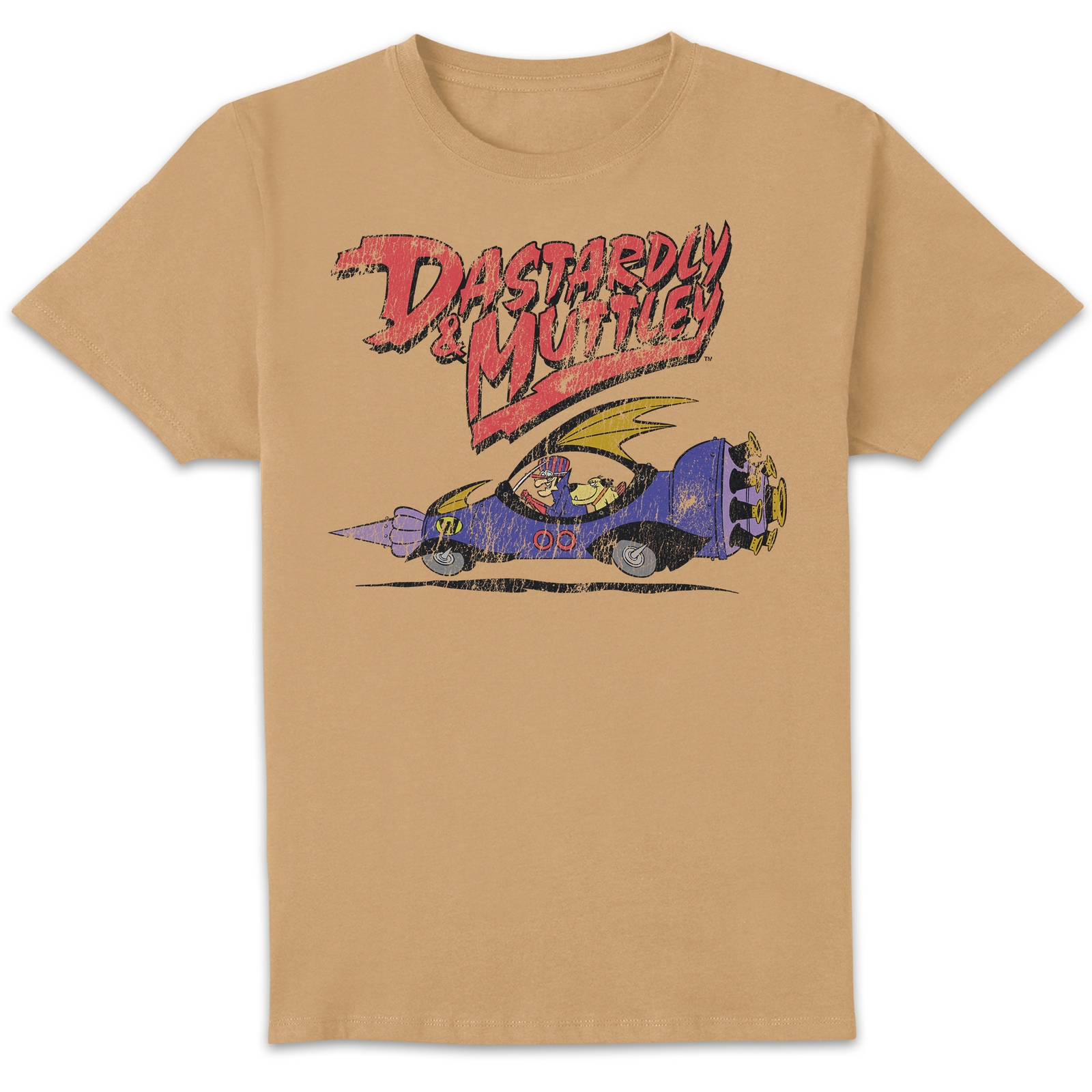 Wacky Races Dastardly And Muttley Unisex T-Shirt - Tan - XL