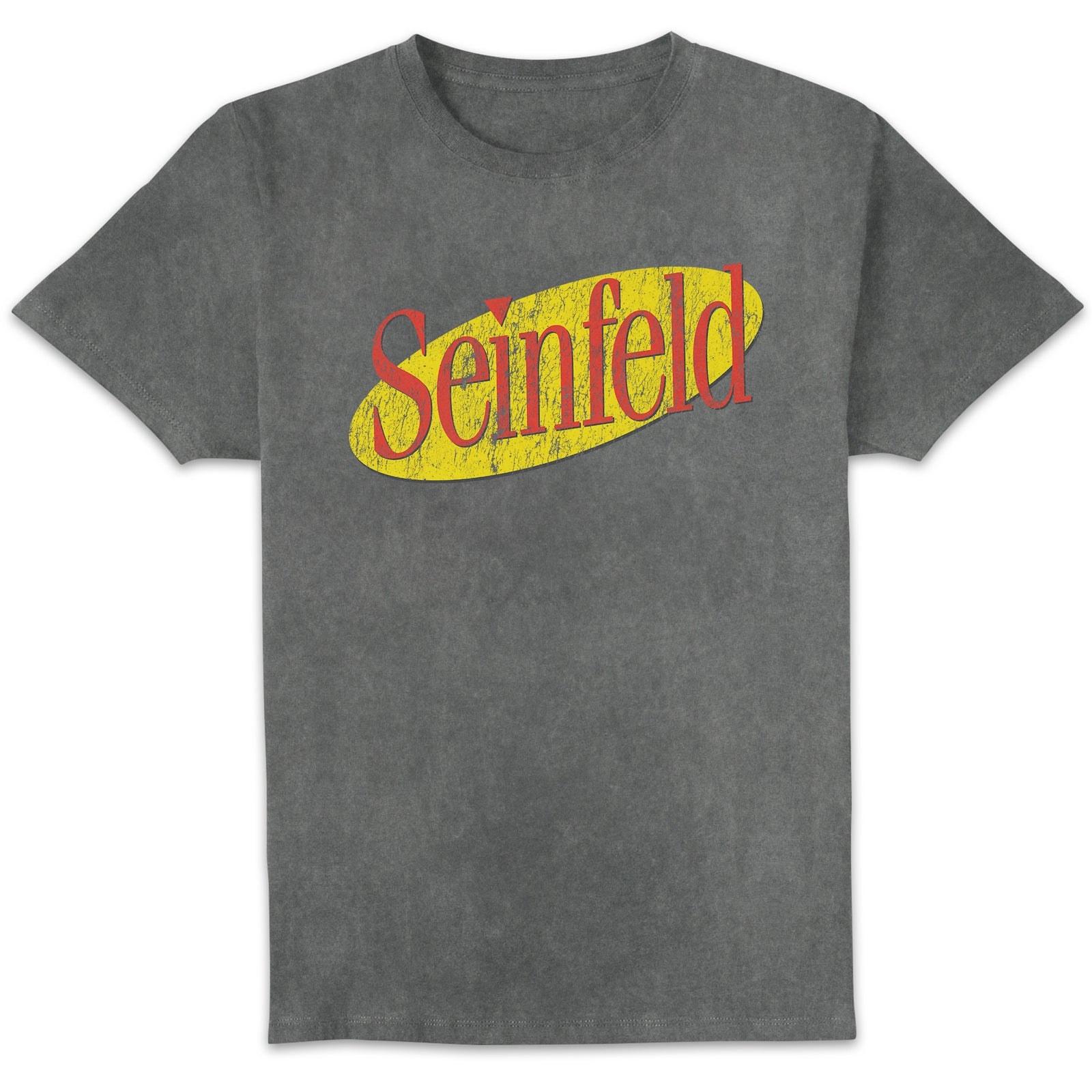 Seinfeld Unisex T-Shirt - Black Acid Wash - L
