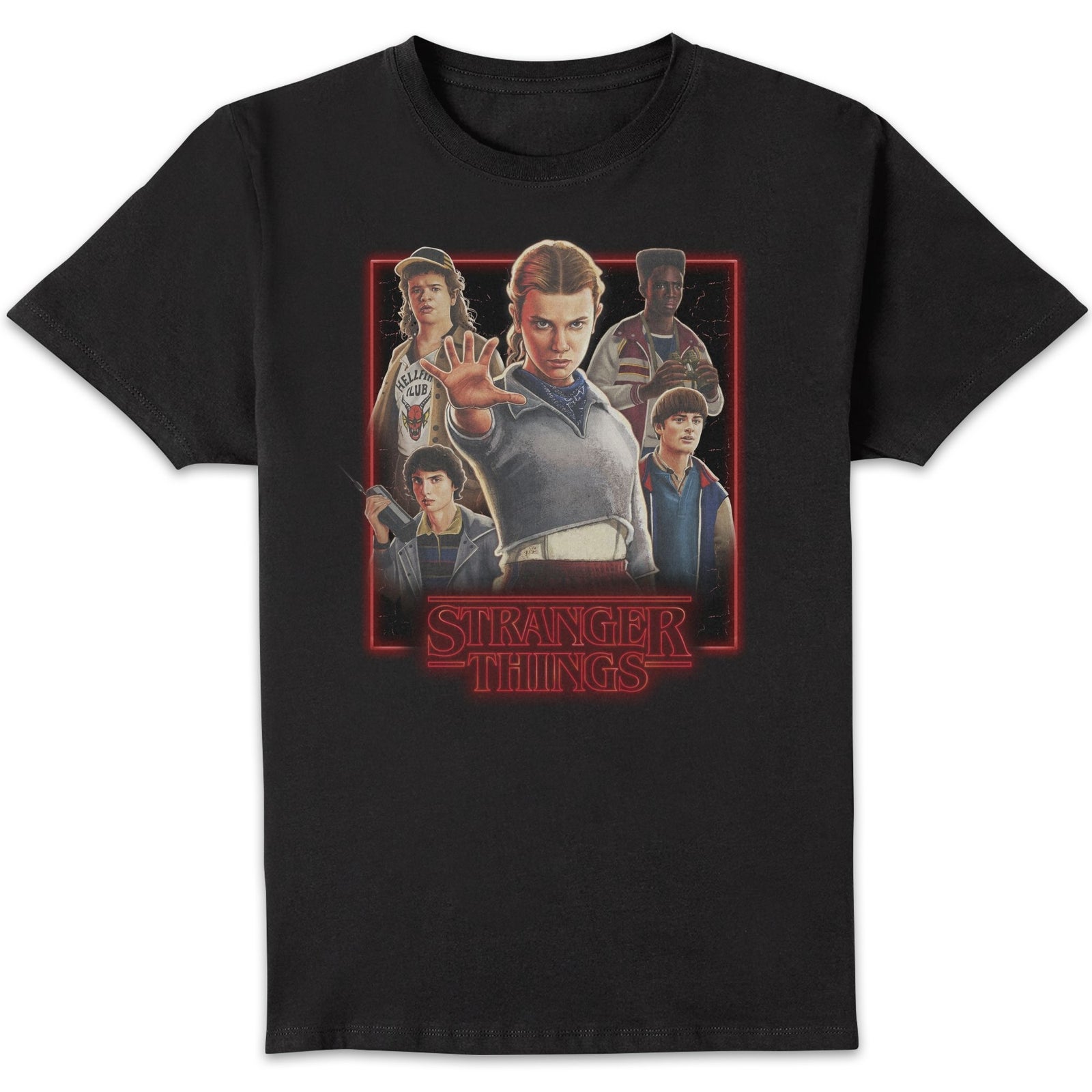 Stranger Things Poster Unisex T-Shirt - Black - 3XL