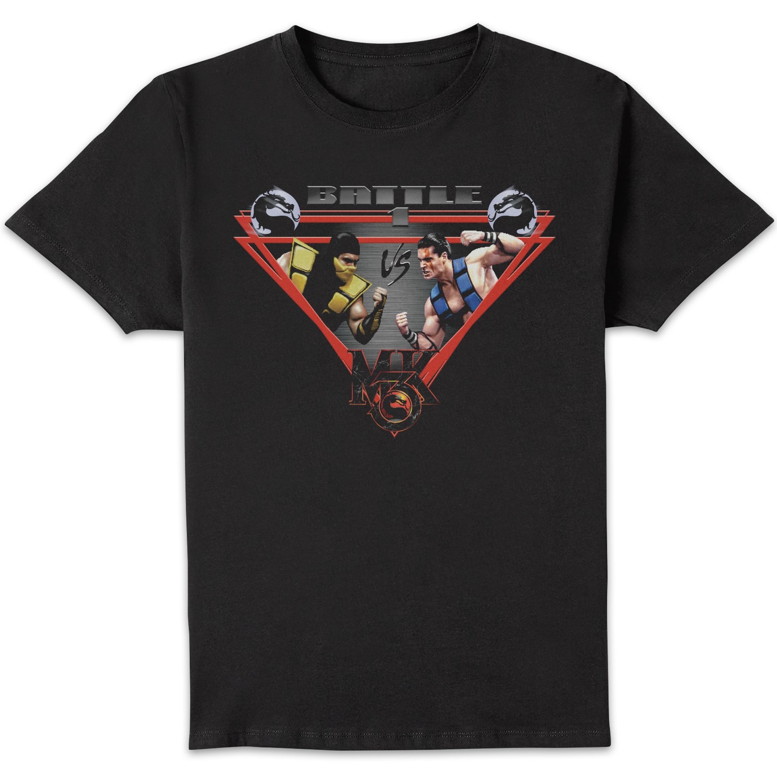 Mortal Kombat Fight Screen Unisex T-Shirt - Black - S