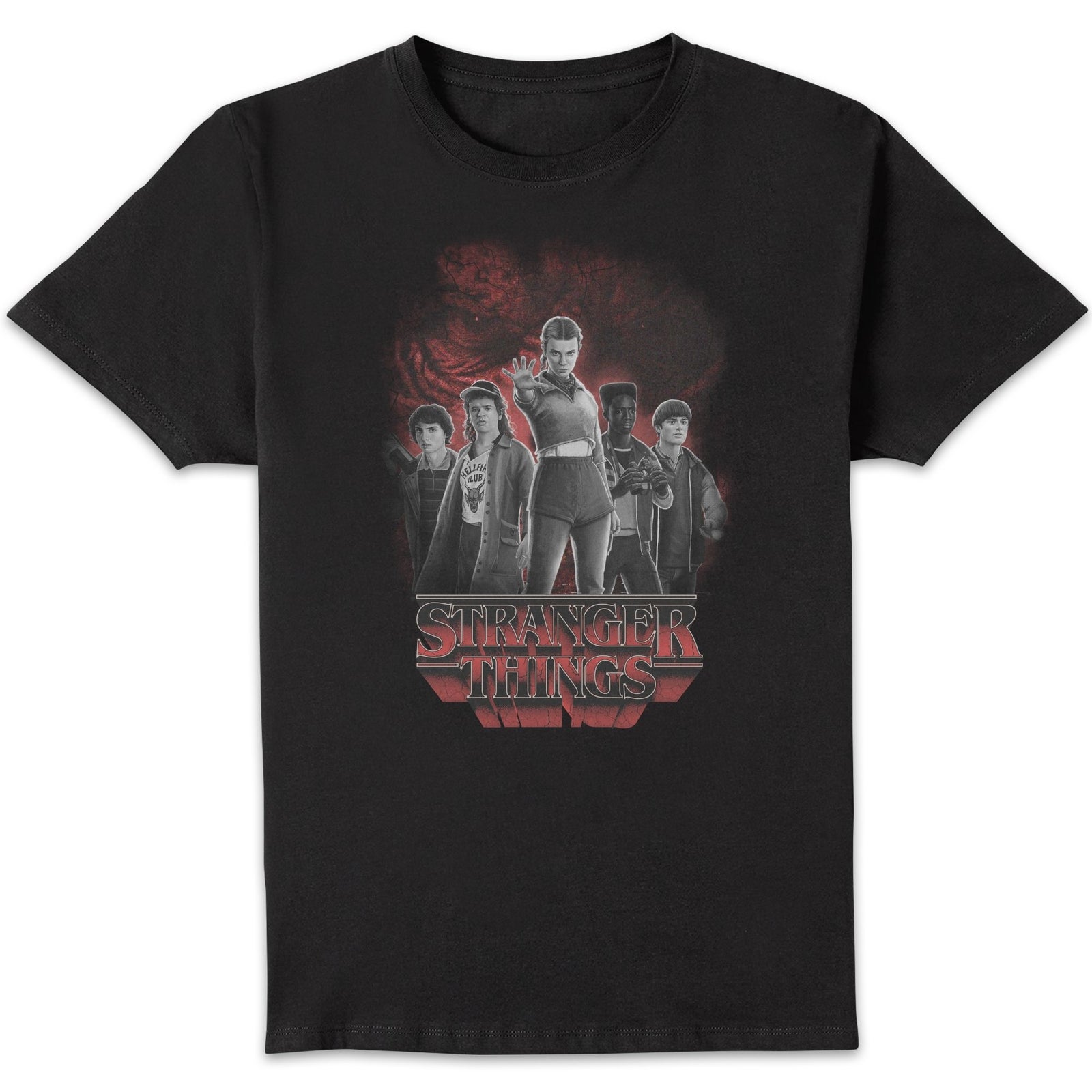 Stranger Things Lineup Unisex T-Shirt - Black - S