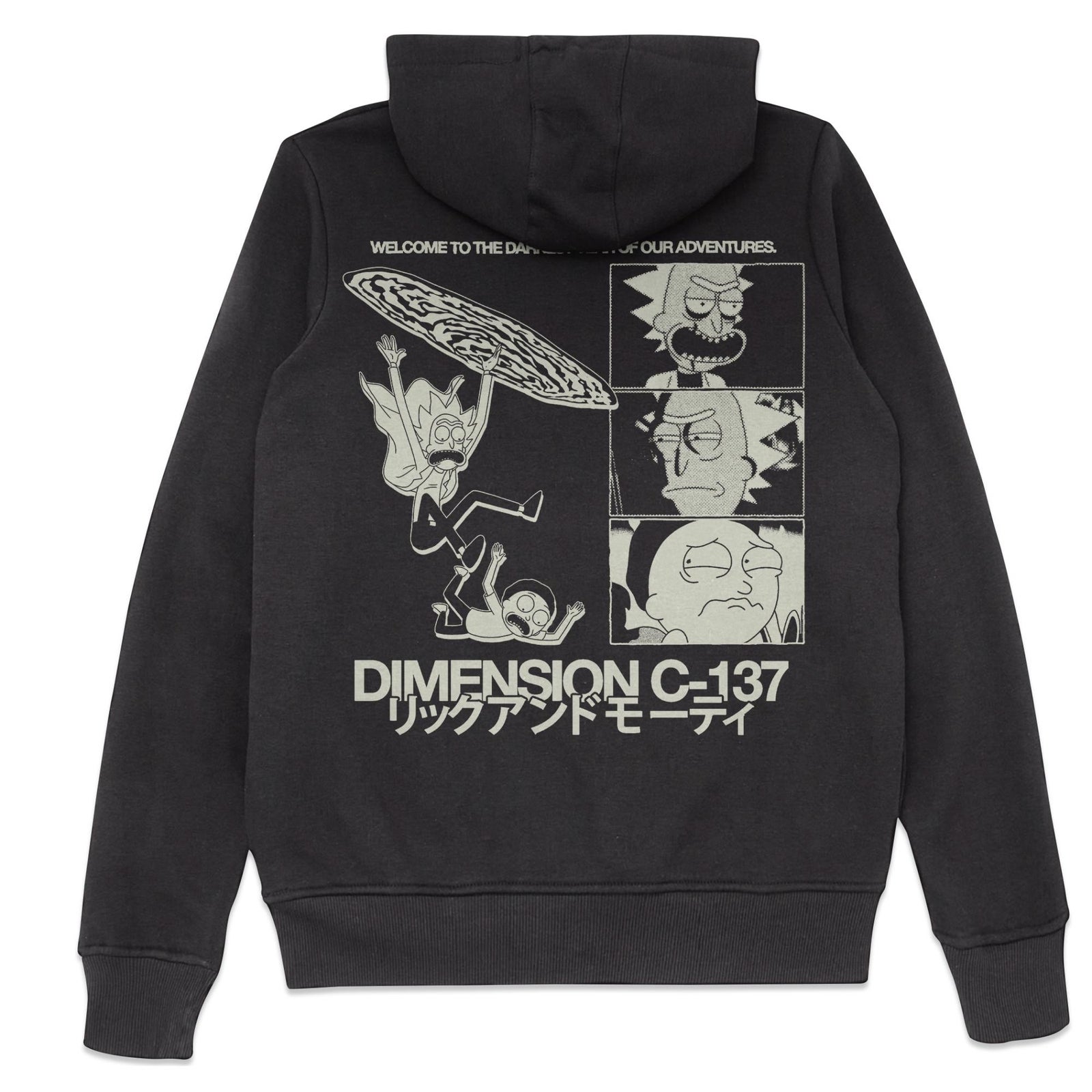 Rick and Morty C-137 Sweat à Capuche - Noir