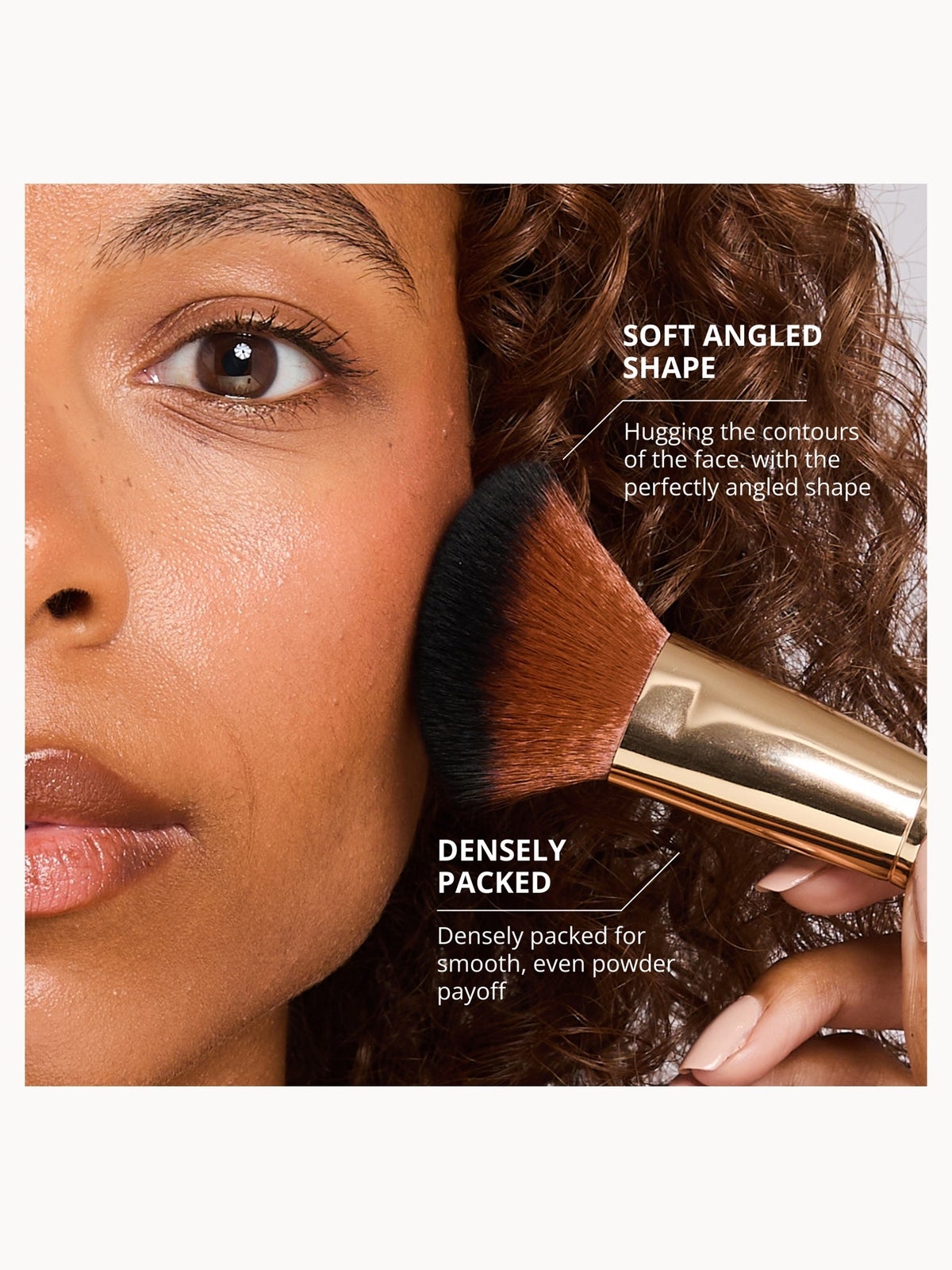 Spectrum Collections Pantherine A68 Large Angled Powder Makeup Brush 3