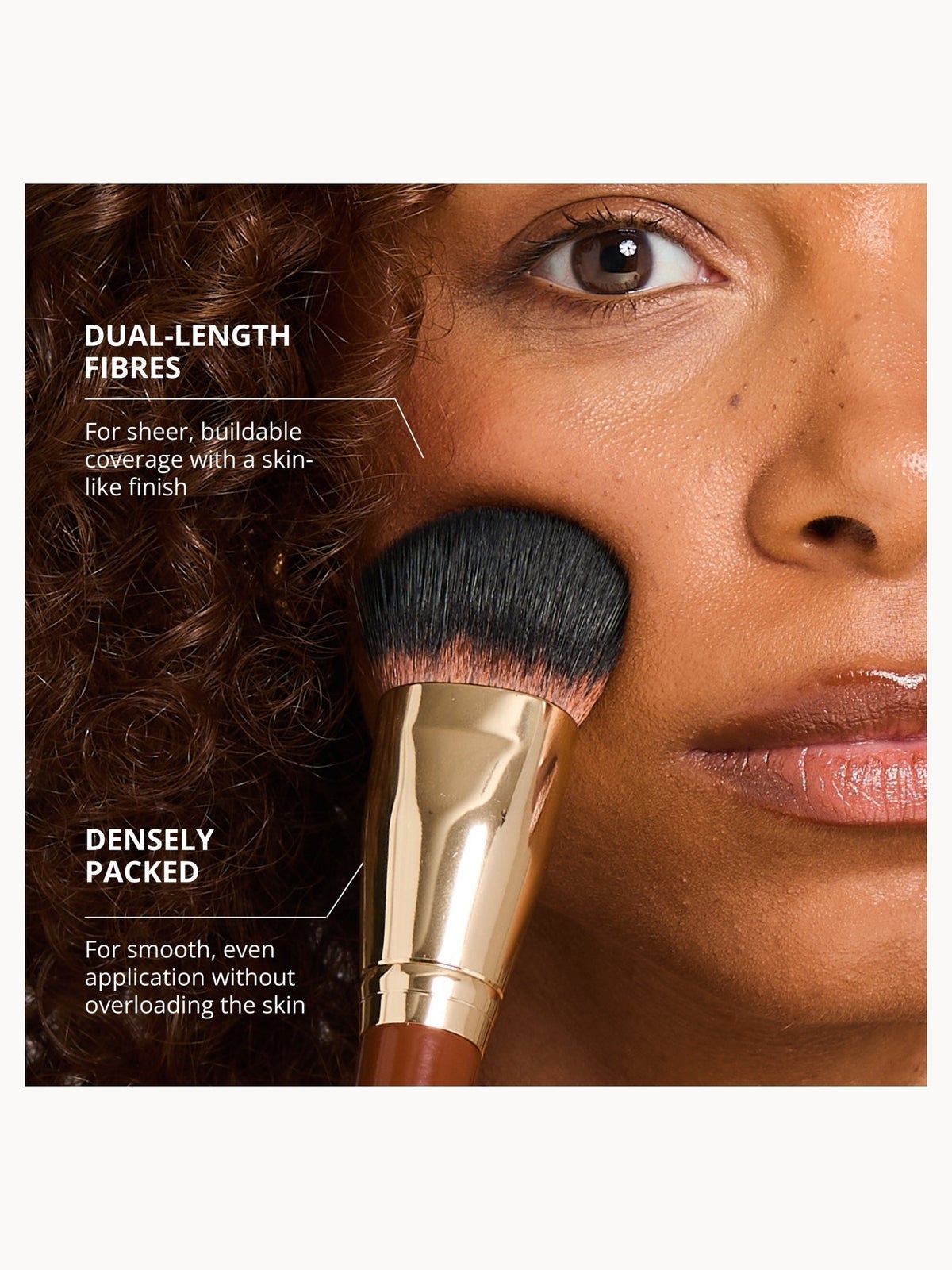 Spectrum Collections Pantherine D17 Large Duo Fibre Foundation Makeup Brush 3