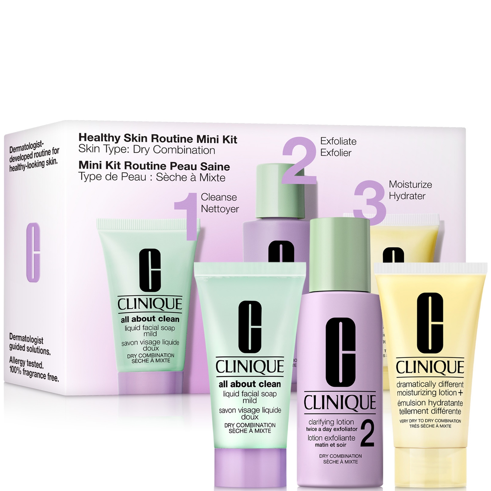 

Clinique Healthy Skin Routine Mini Kit Skin Type: Dry Combination