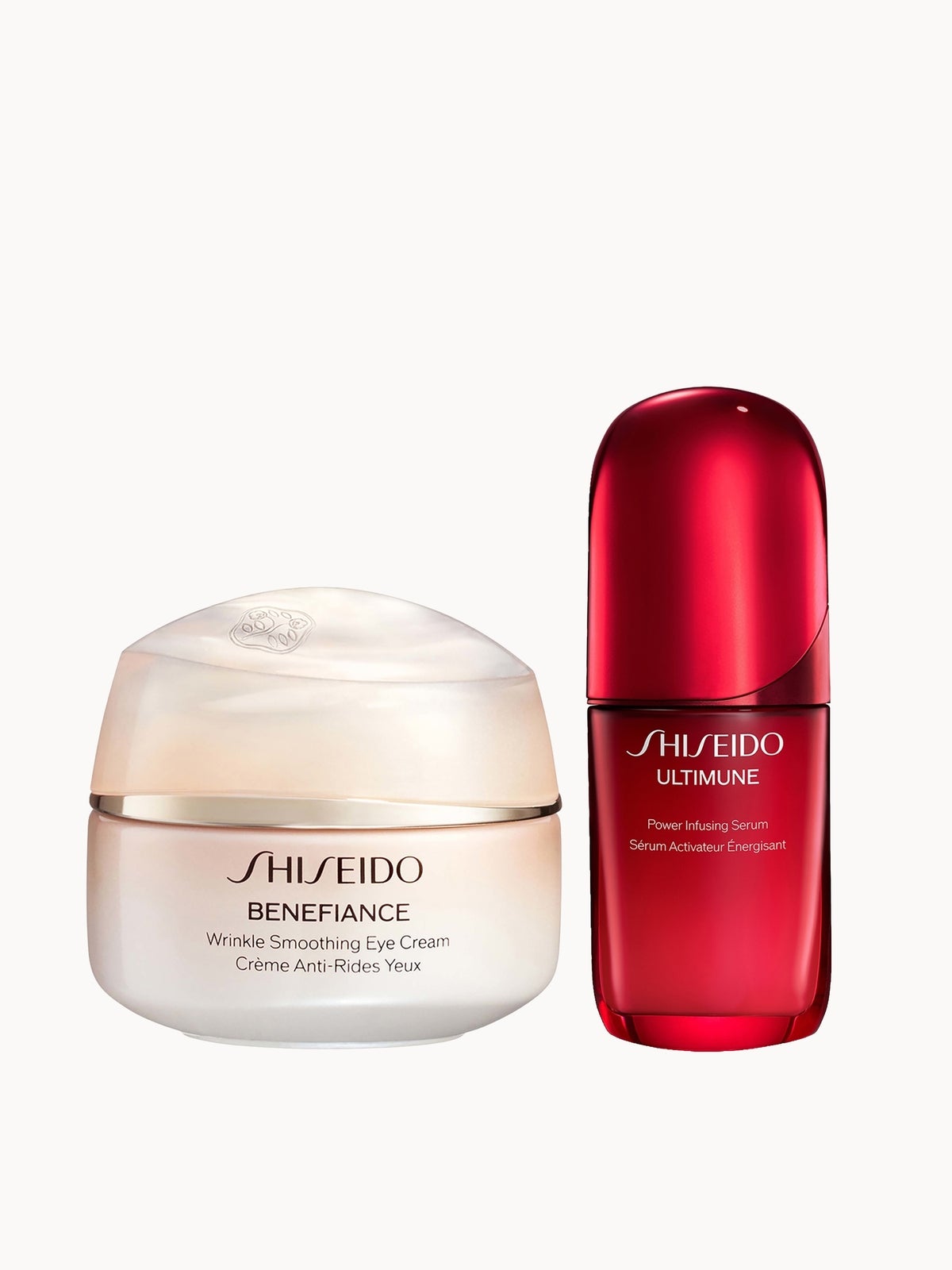 Shiseido Ultimune Power Infusing Serum & Benefiance Wrinkle Smoothing Eye Cream Bundle
