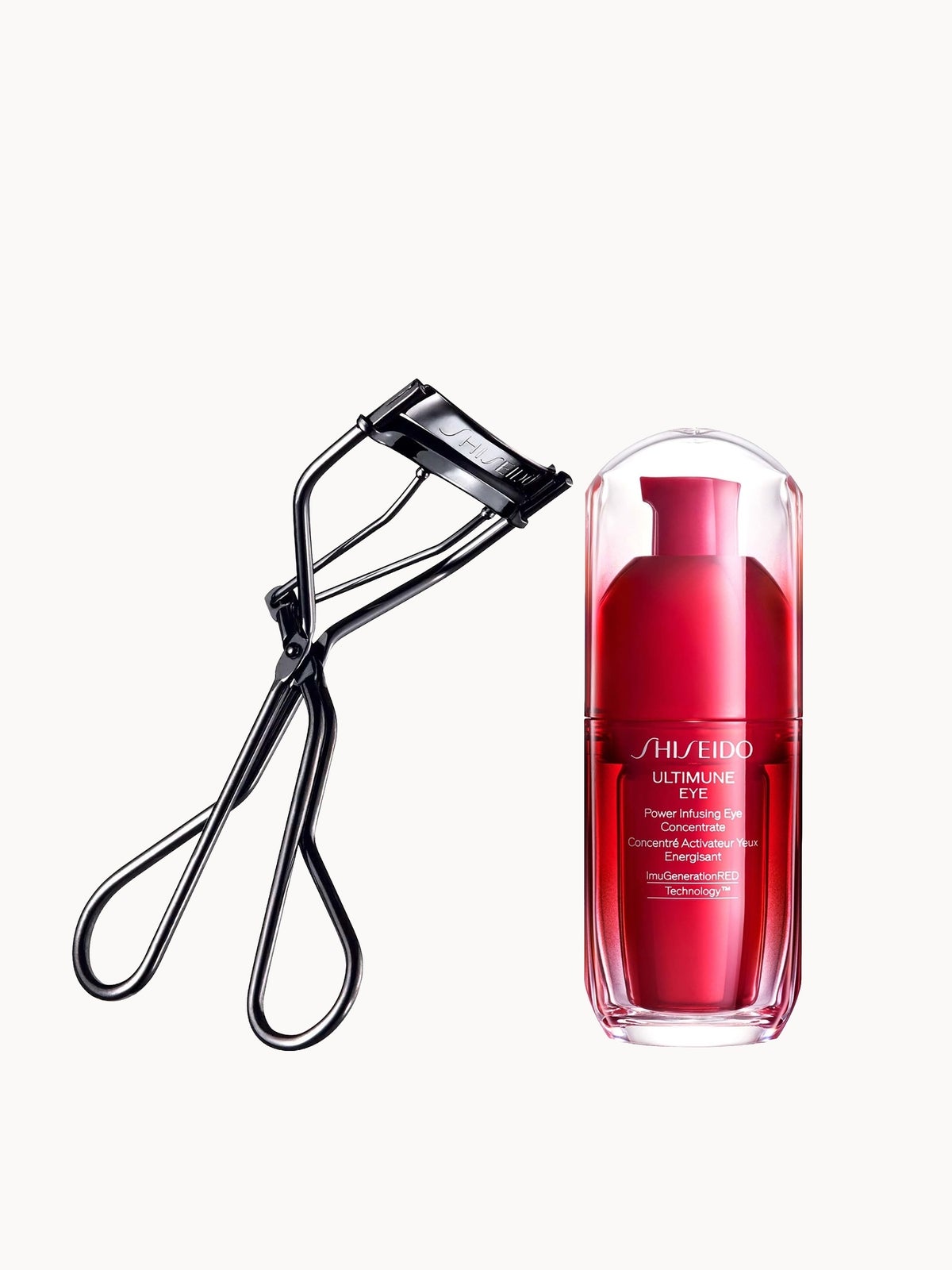 Shiseido Eyelash Curler & Ultimune Power Infusing Eye Concentrate 3.0 Bundle